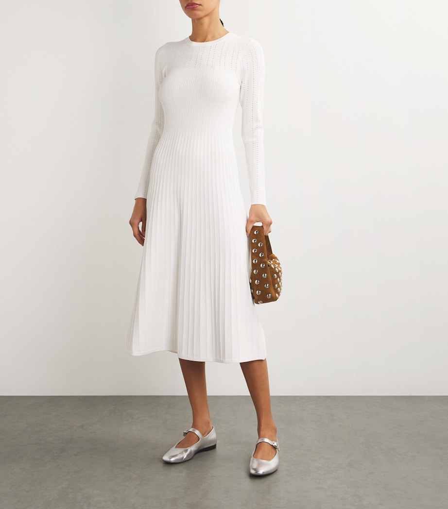 Nami Sweater Midi Dress WHITE Image 2