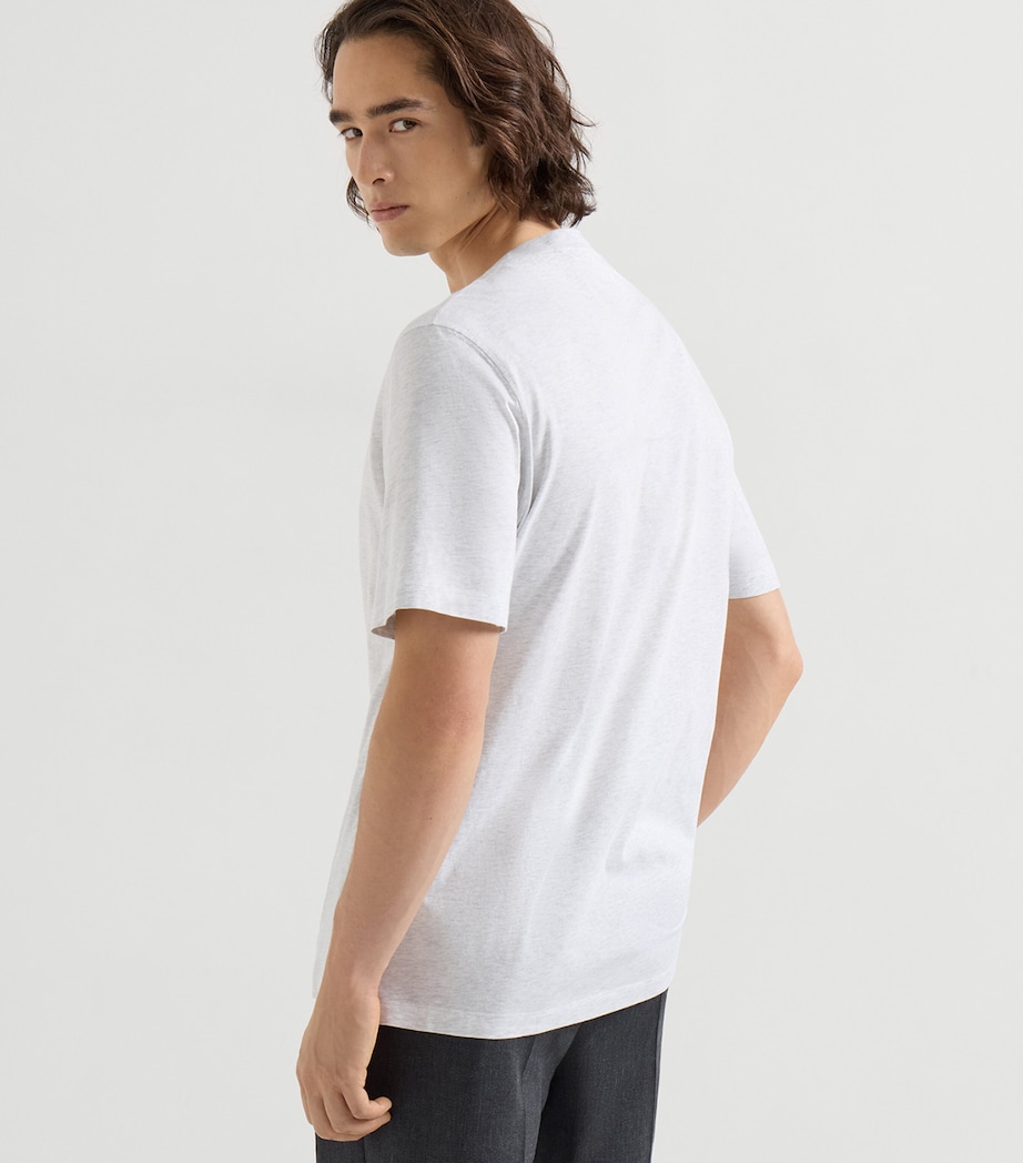 Brunello Cucinelli Mens Cotton Crew-Neck T-Shirt Image 5