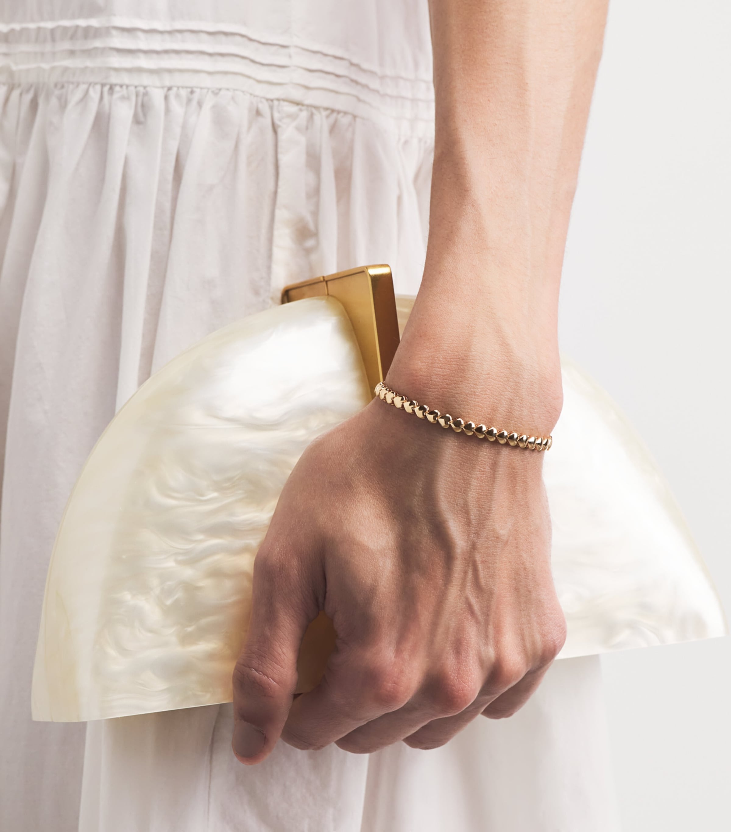 Jennifer Meyer Yellow Gold Heart Tennis Bracelet Yellow Gold Image 2