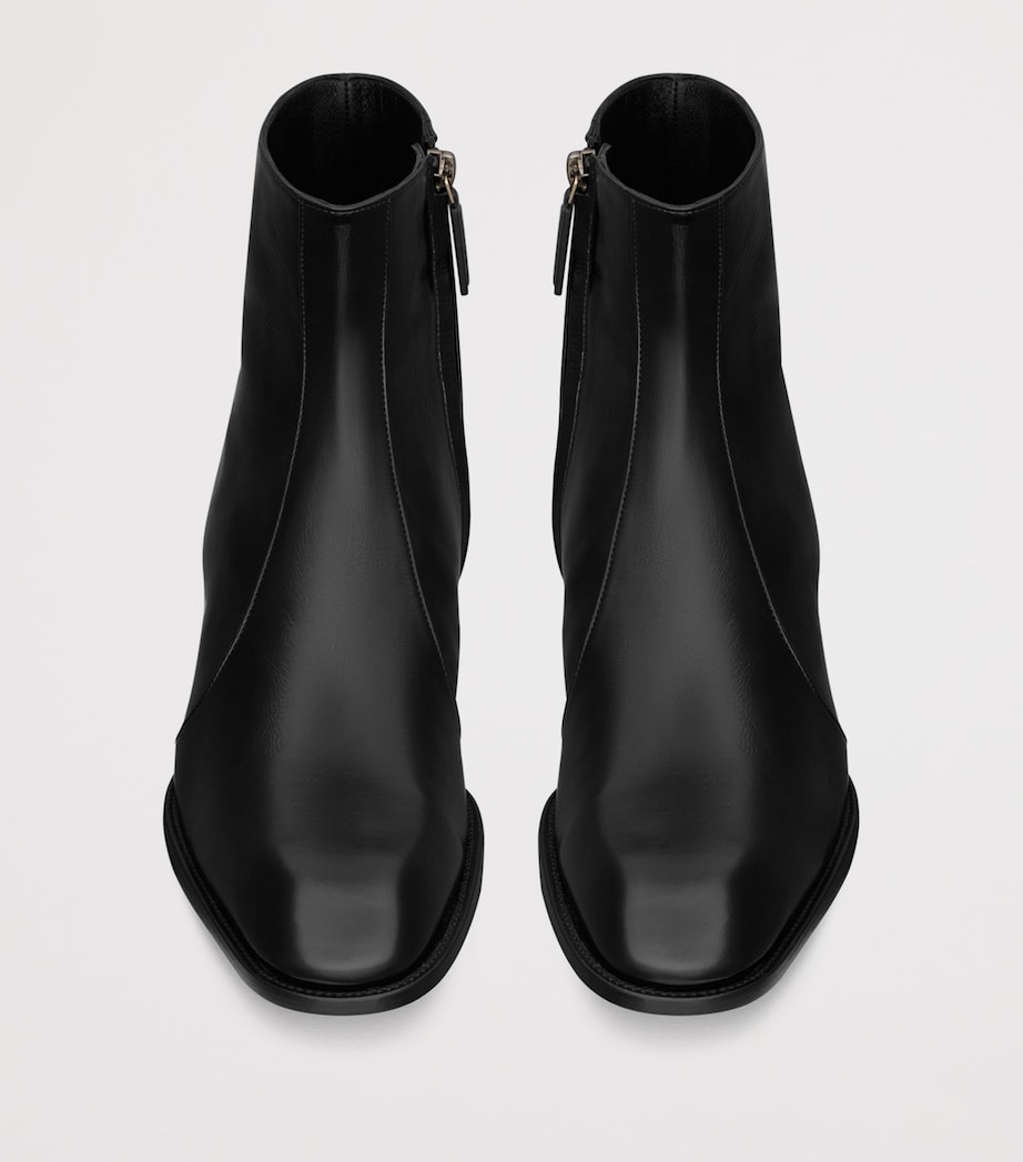 Saint Laurent Leather Aurelien Ankle Boots Image 4