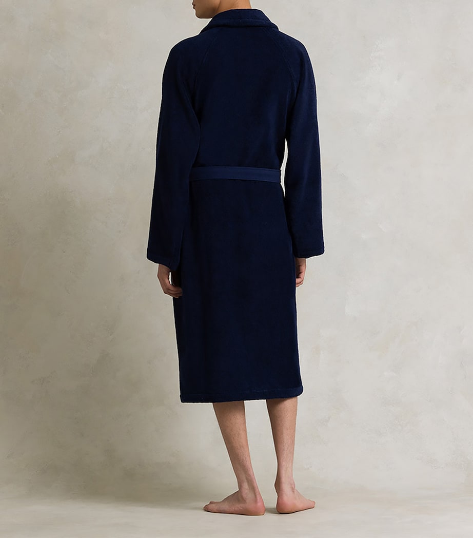Polo Player Bath Robe NEWPORT NAVY Image 4