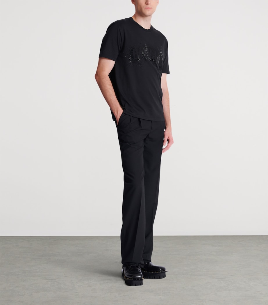 Cotton Crystal Logo T-Shirt EAP NOIR/NOIR Image 2