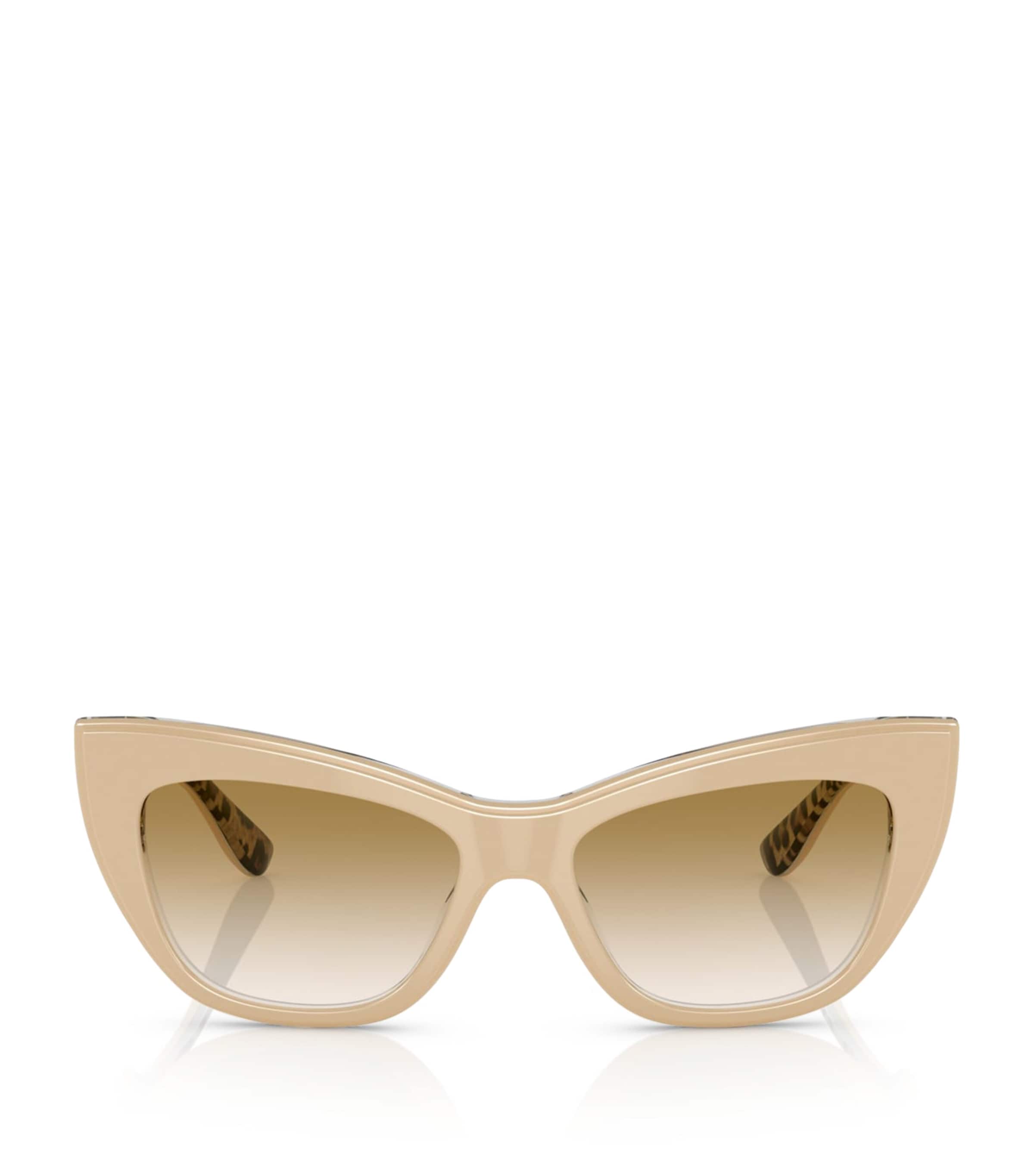 Dolce & Gabbana Dolce And Gabbana Gradient Light Brown Cat Eye Ladies Sunglasses Dg4417 338113 54