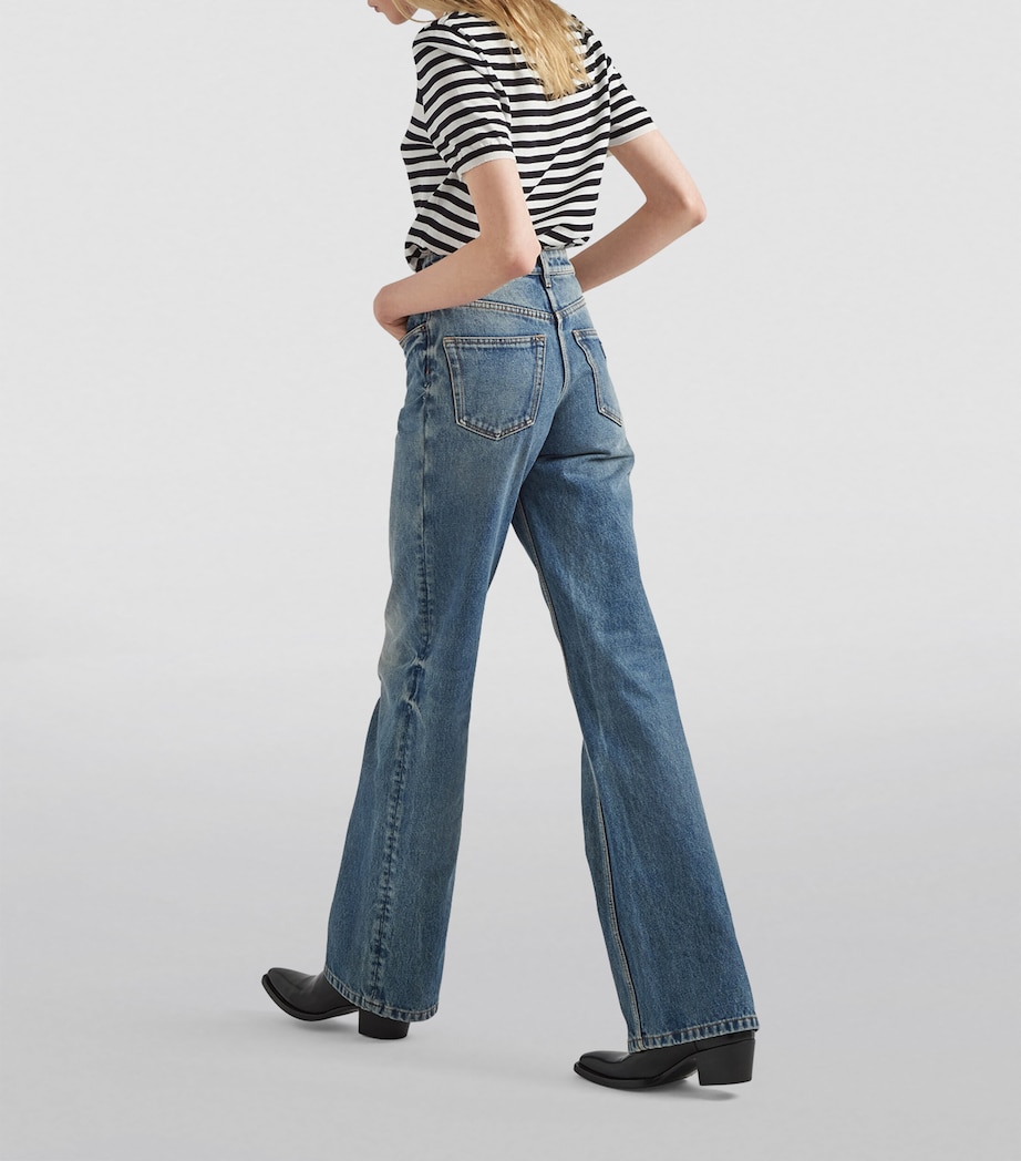 Bleached-Wash High-Rise Boyfriend Jeans F0BAU Image 4