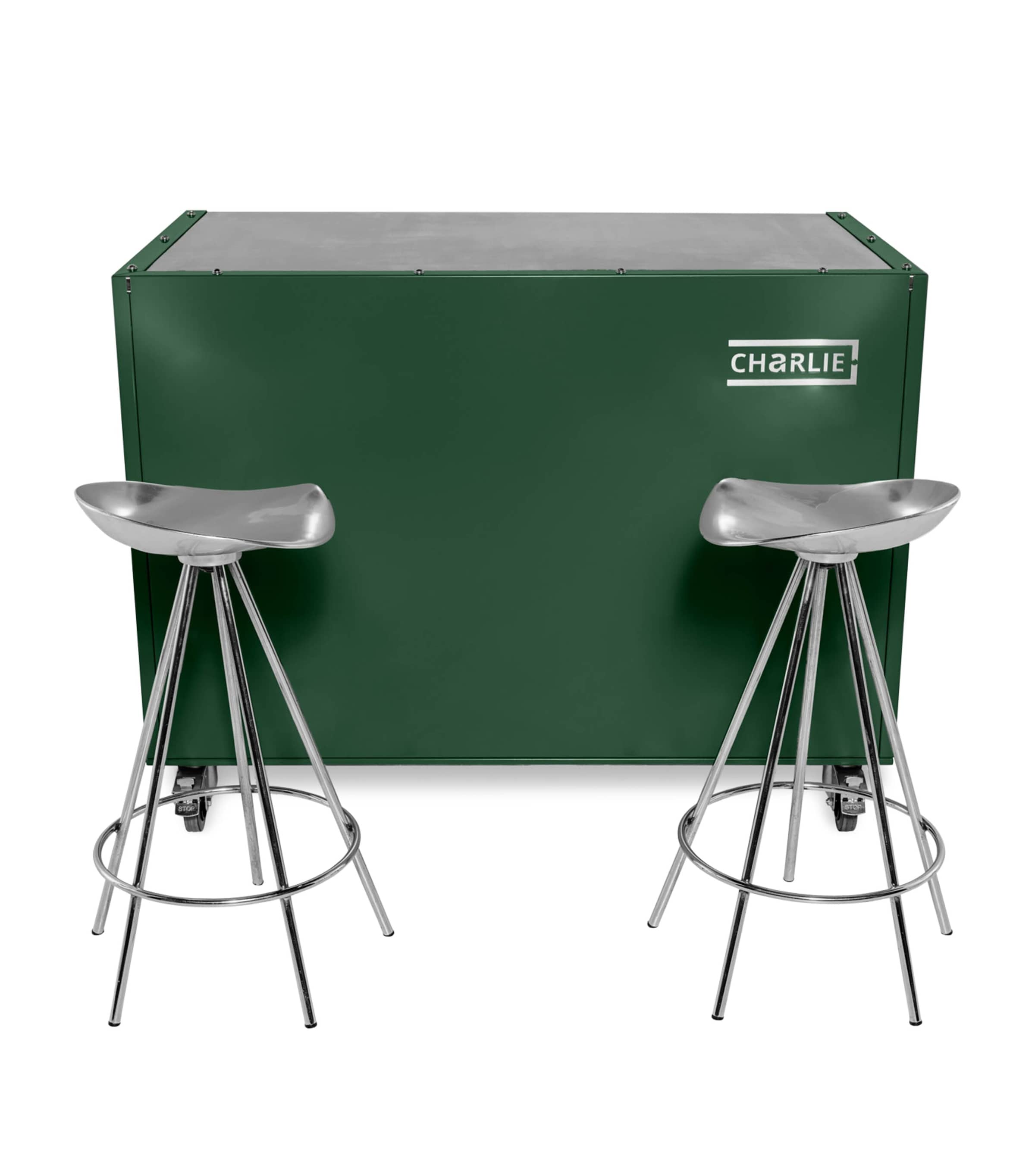 Charlie Outdoor Island Cabinet GREEN CHILLI Image 2