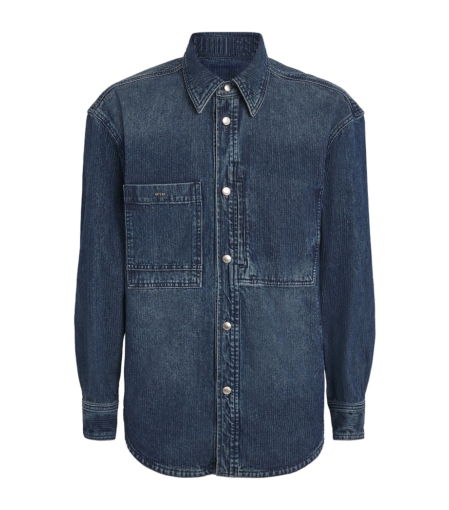 Denim Logo Shirt BLUE Image 1