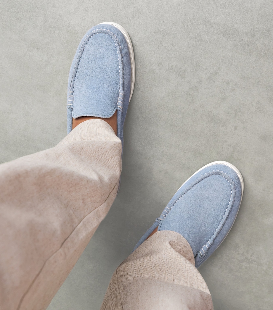 Polo Ralph Lauren Suede Merton Loafers Channel Blue Image 4