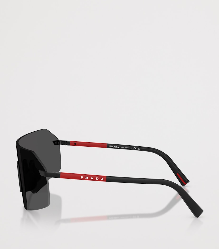 Prada Linea Rossa Metal PR B50S Sunglasses Black Image 3