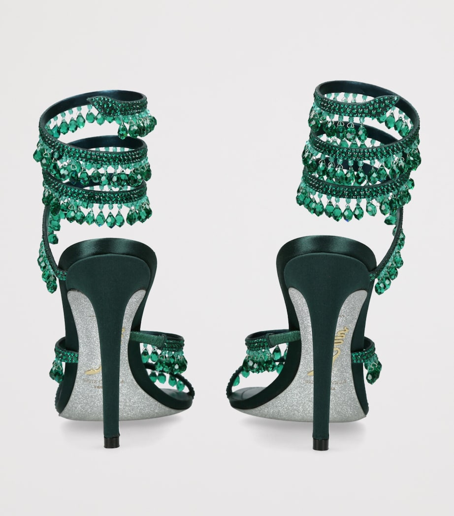 Embellished Chandelier Heels 105 GREEN COMB Image 2