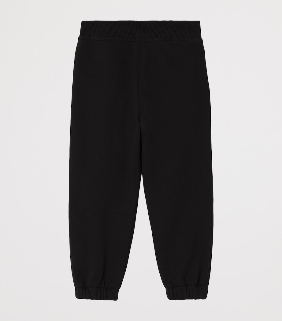 Burberry Kids Cotton Knight Stamp Sweatpants (4-12 Years) Black Image 2