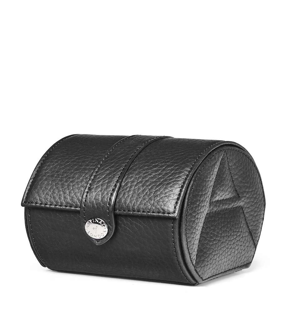 Leather Watch Roll BLACK Image 2