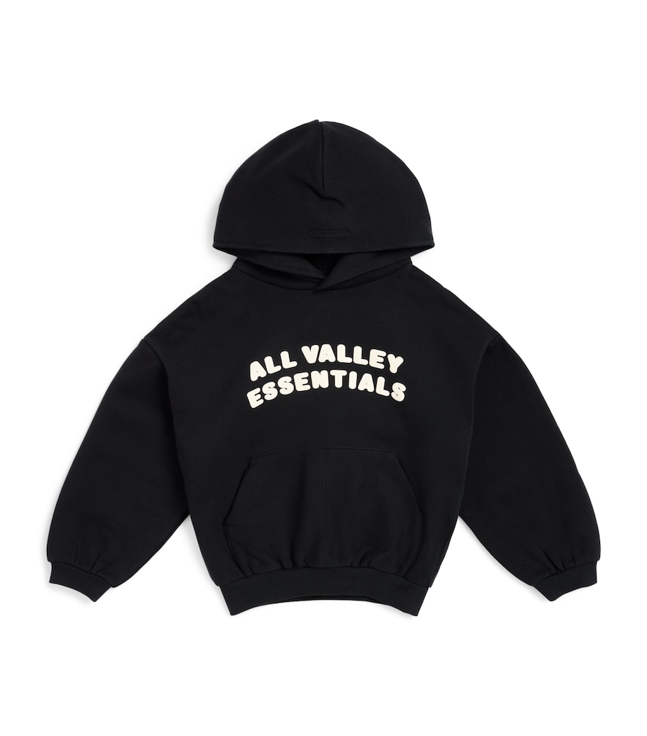 FEAR OF GOD ESSENTIALS KIDS Logo Hoodie (2-14 Years) Black Image 1
