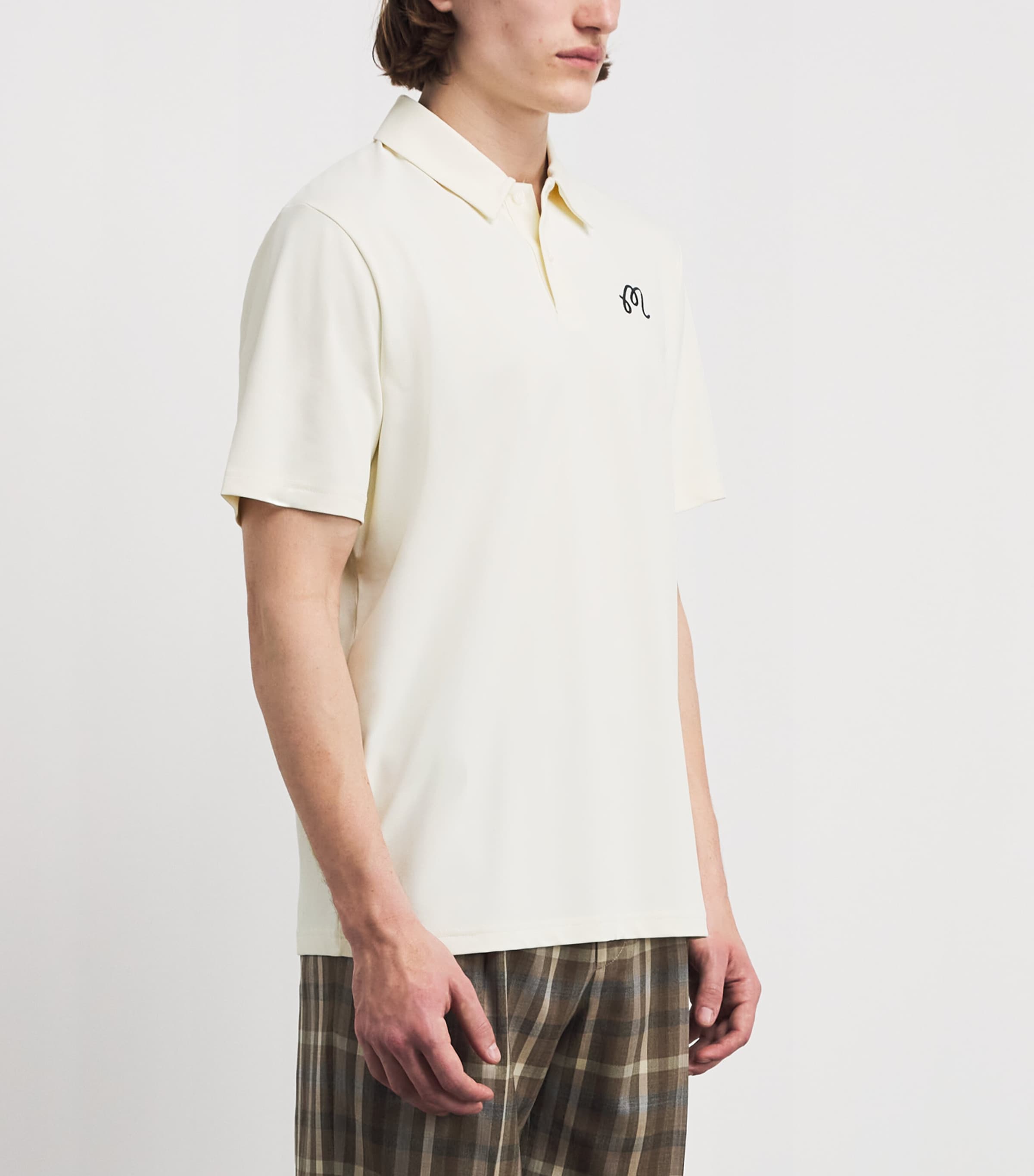 Malbon Mens Fairway Polo Shirt Ivory Image 4