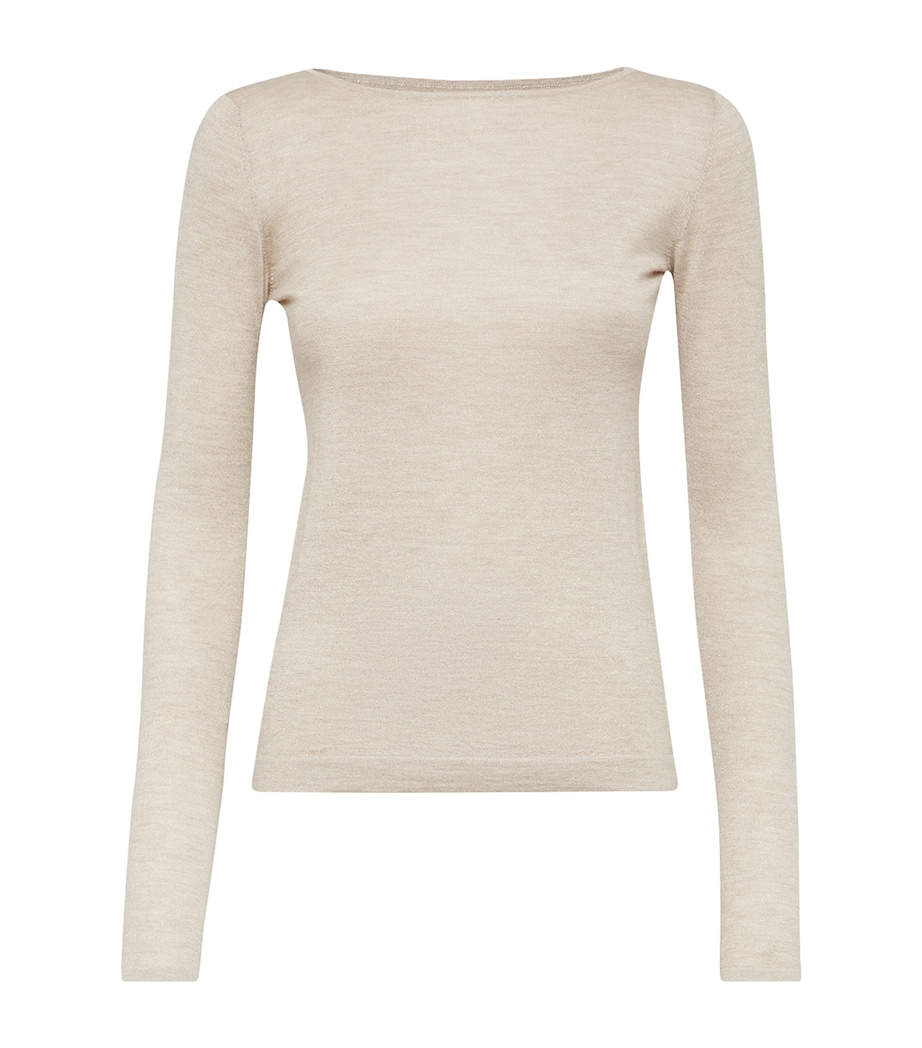 Brunello Cucinelli Womens Cashmere-Silk-Blend Sweater Image 1