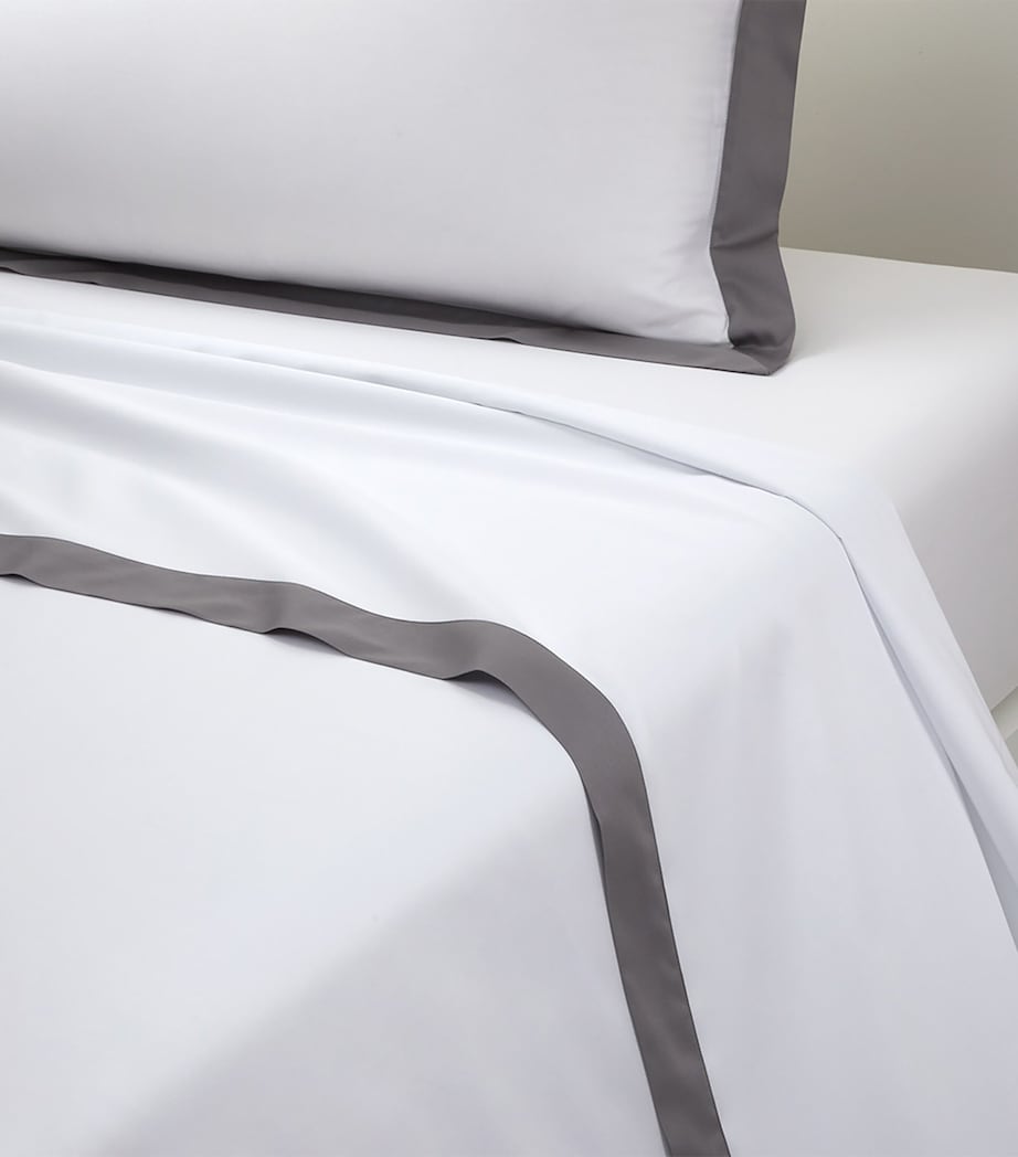 Linea Platine Super King Flat Sheet (270cm x 295cm) PLATINE Image 2