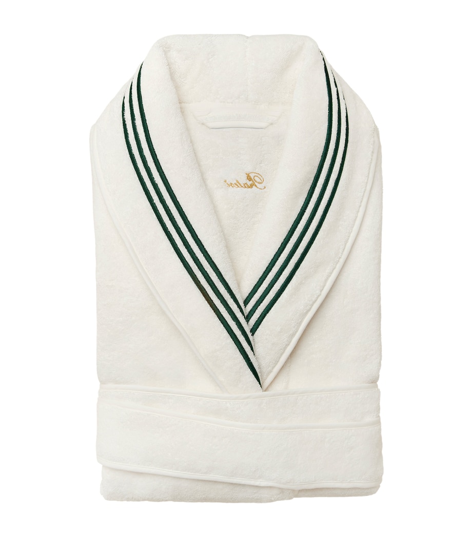 Pratesi Tre Righe Robe (Medium) Ivory/emerald Image 1