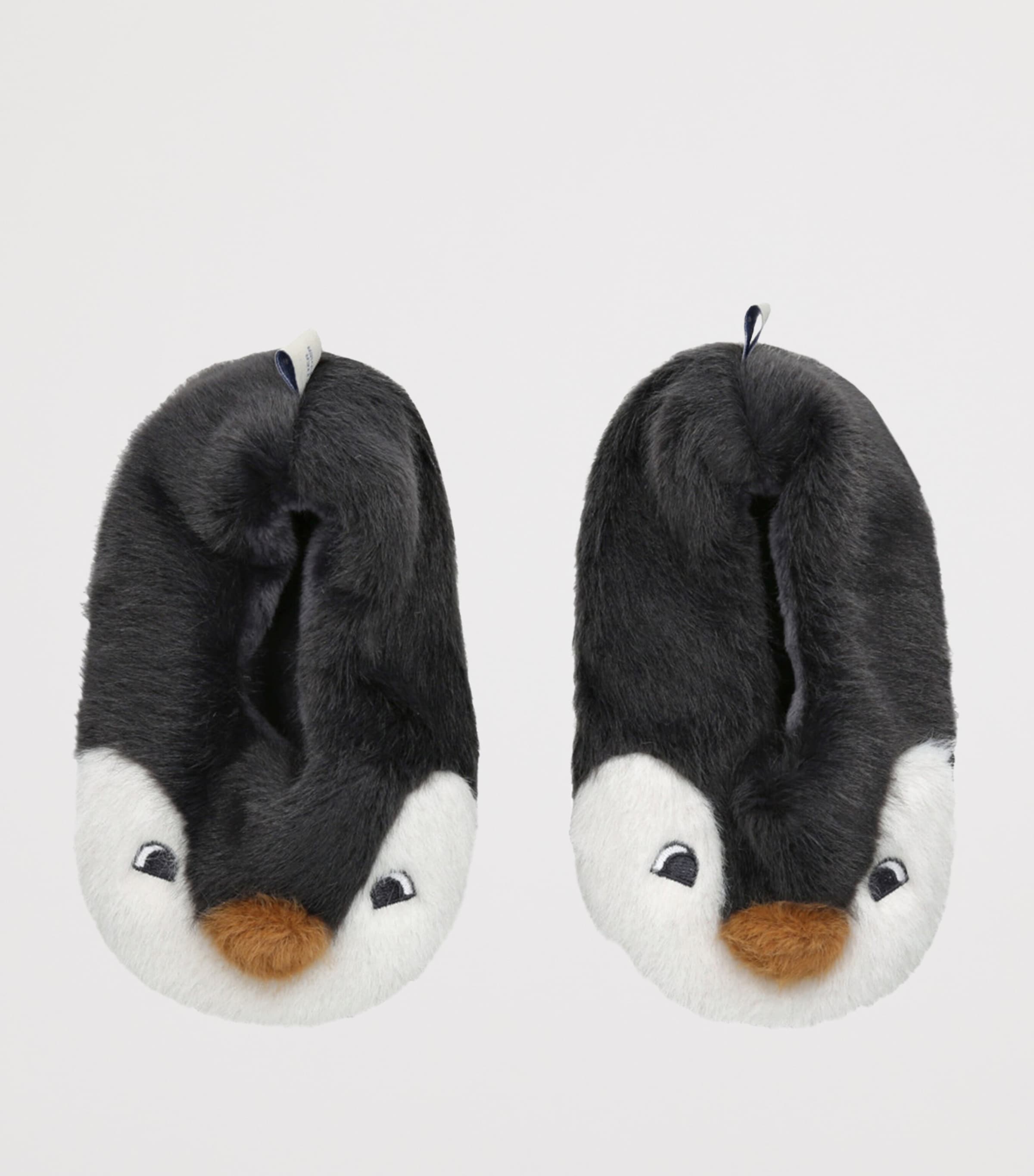 Aviaja Penguin Slippers BLK/WHITE Image 4