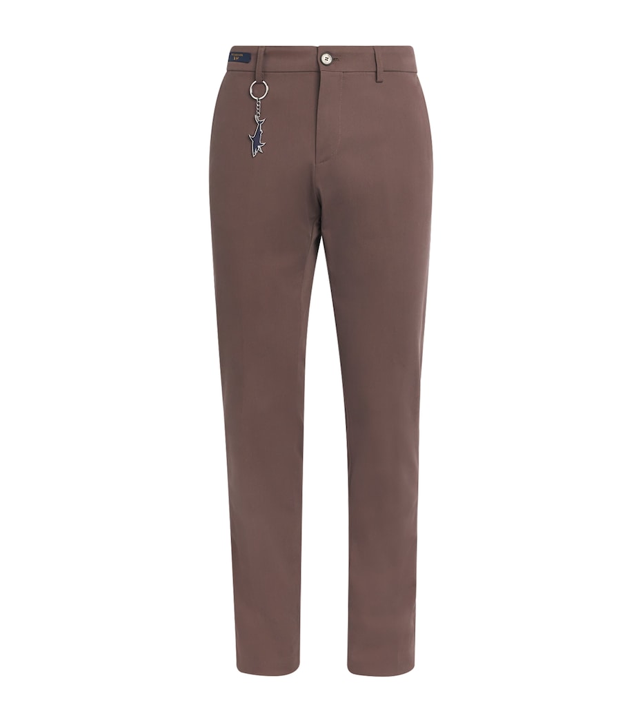 Twill Straight Trousers LIGHT BROWN Image 1
