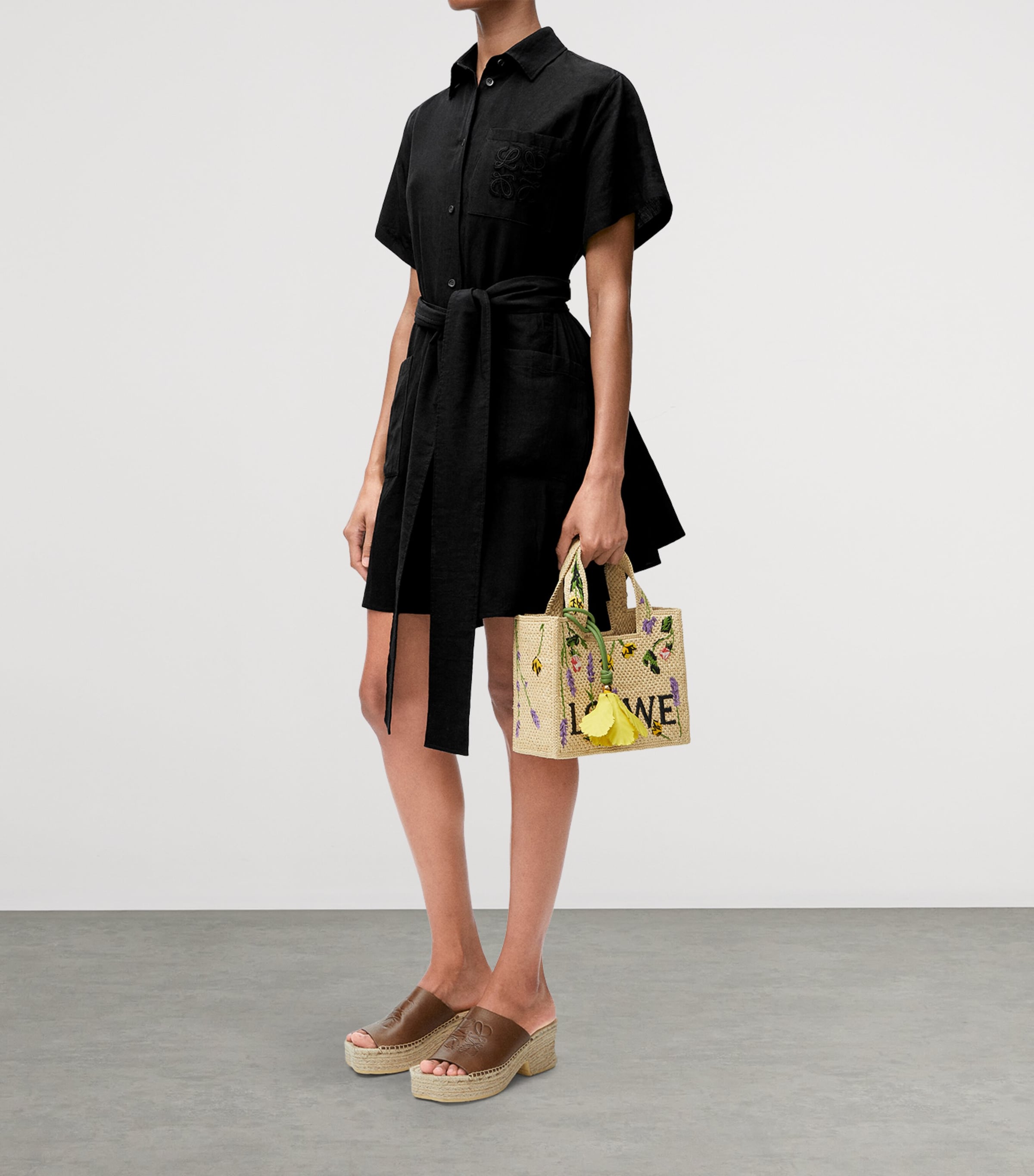 【LOEWE】Paula'S Ibiza Abito A Portafoglio In M LOEWE + Paula's Ibiza floral-print ribbed stretch-jersey