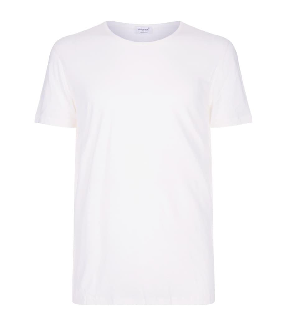 Wool and Silk Short Sleeve Top IVORY Image 2