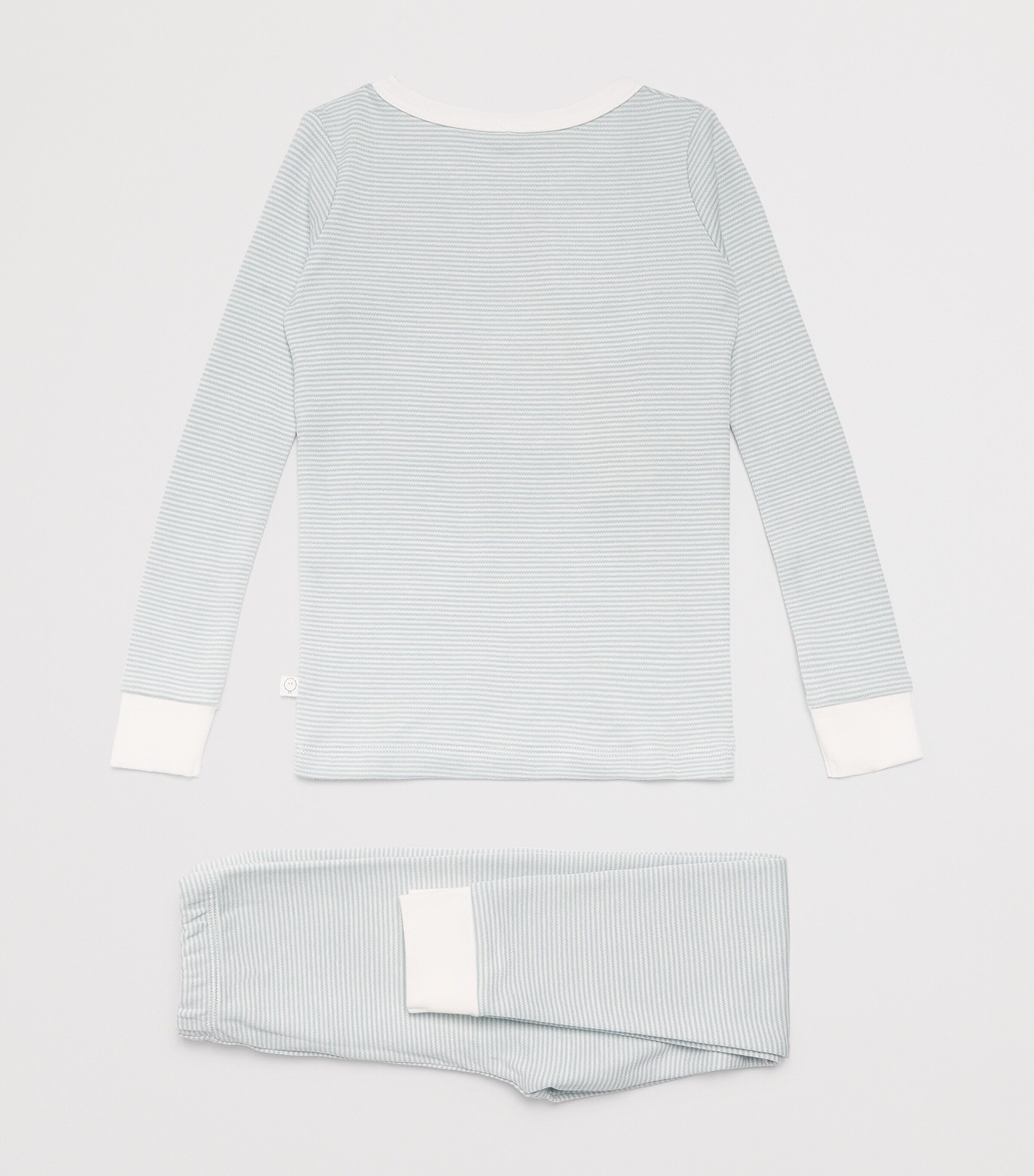 MORI Bamboo-Blend Snoozy Pyjama Set (2-4 Years) Blue Stripe Image 2
