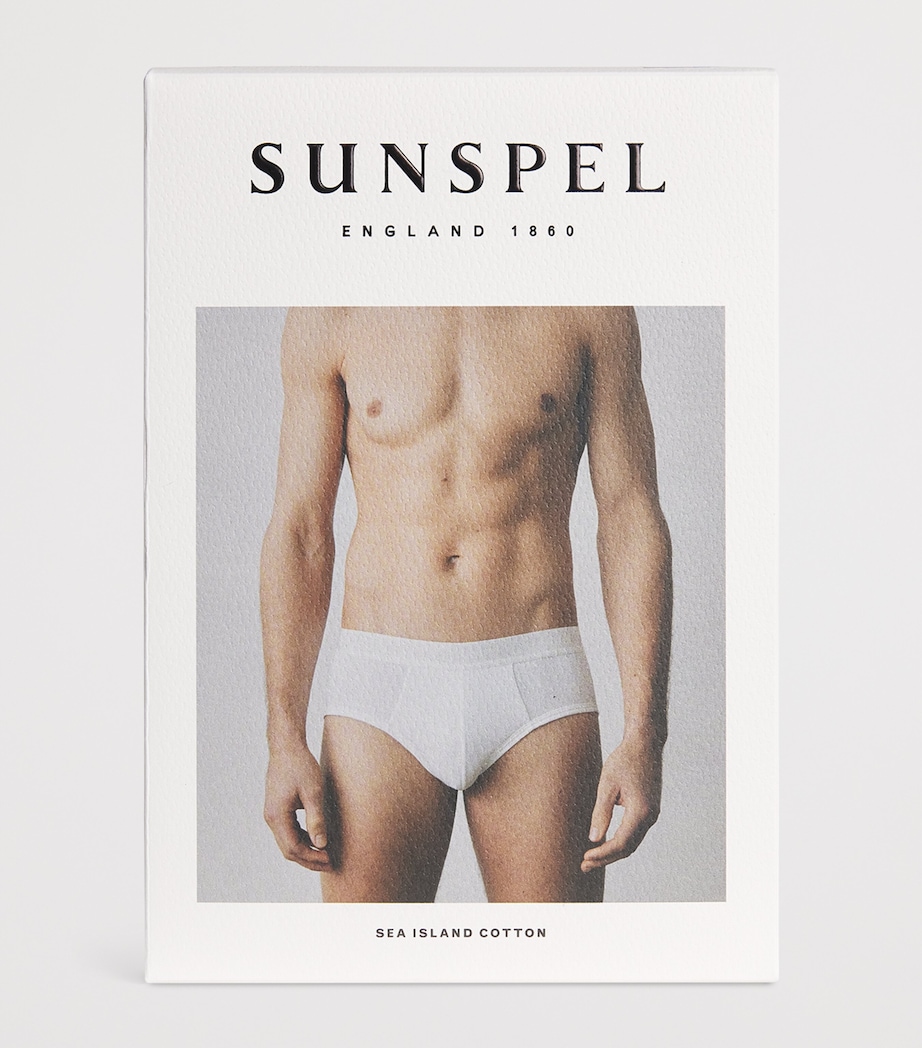 Sea Island Cotton Briefs WHITE Image 4