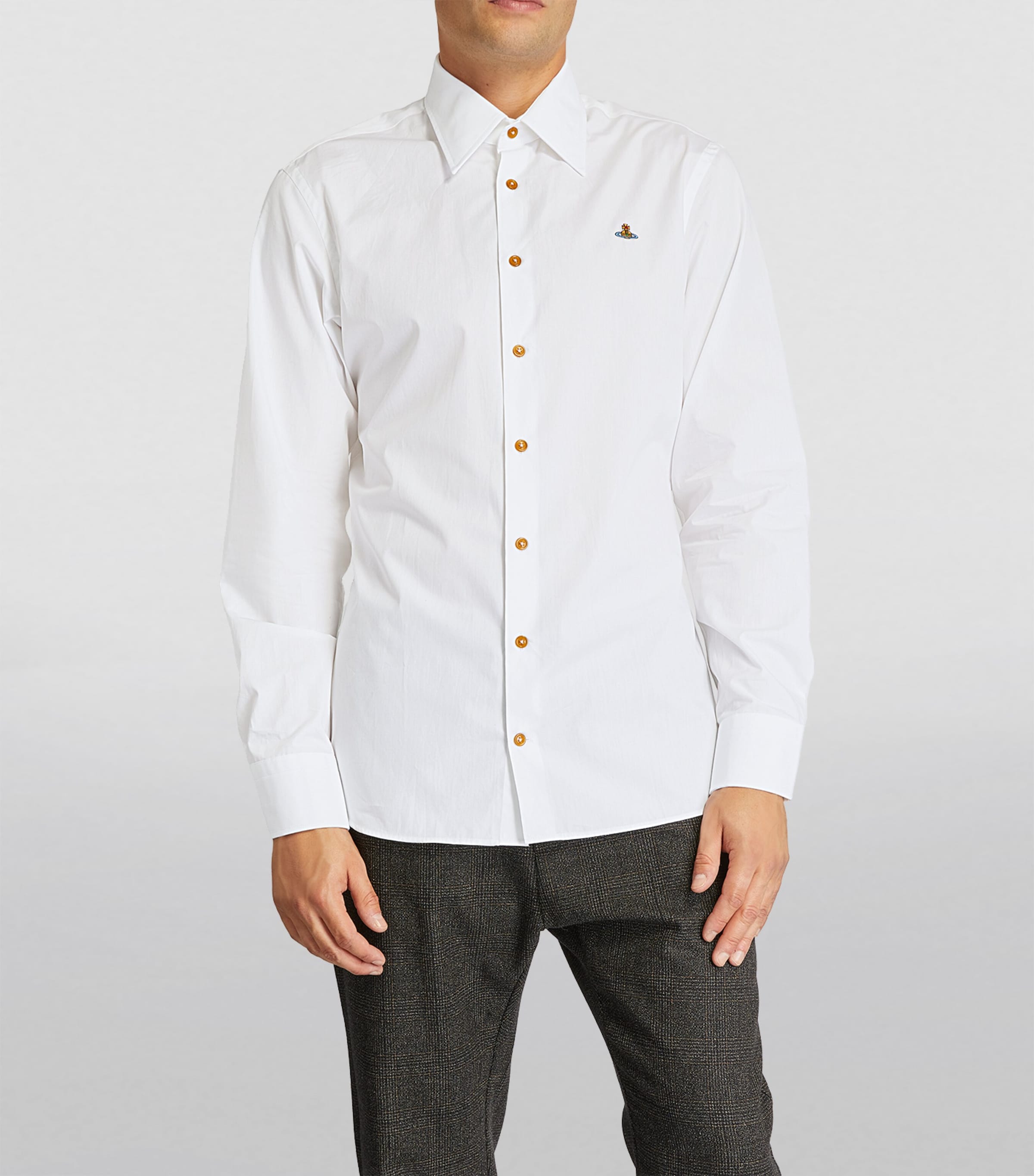 Vivienne Westwood White Long-Sleeved Orb Shirt | Harrods US