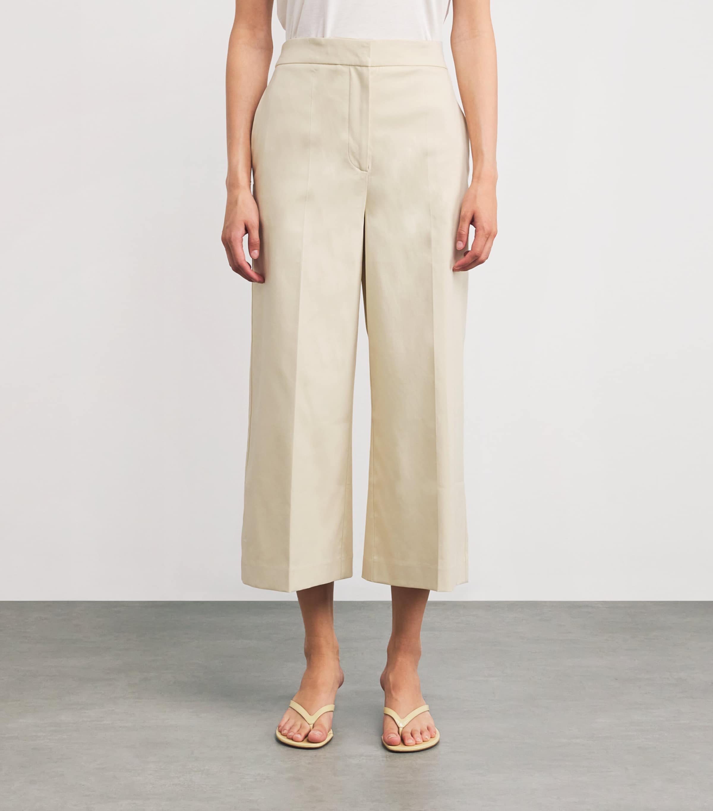 Stretch-Cotton Temple Trousers SEASHELL Image 3