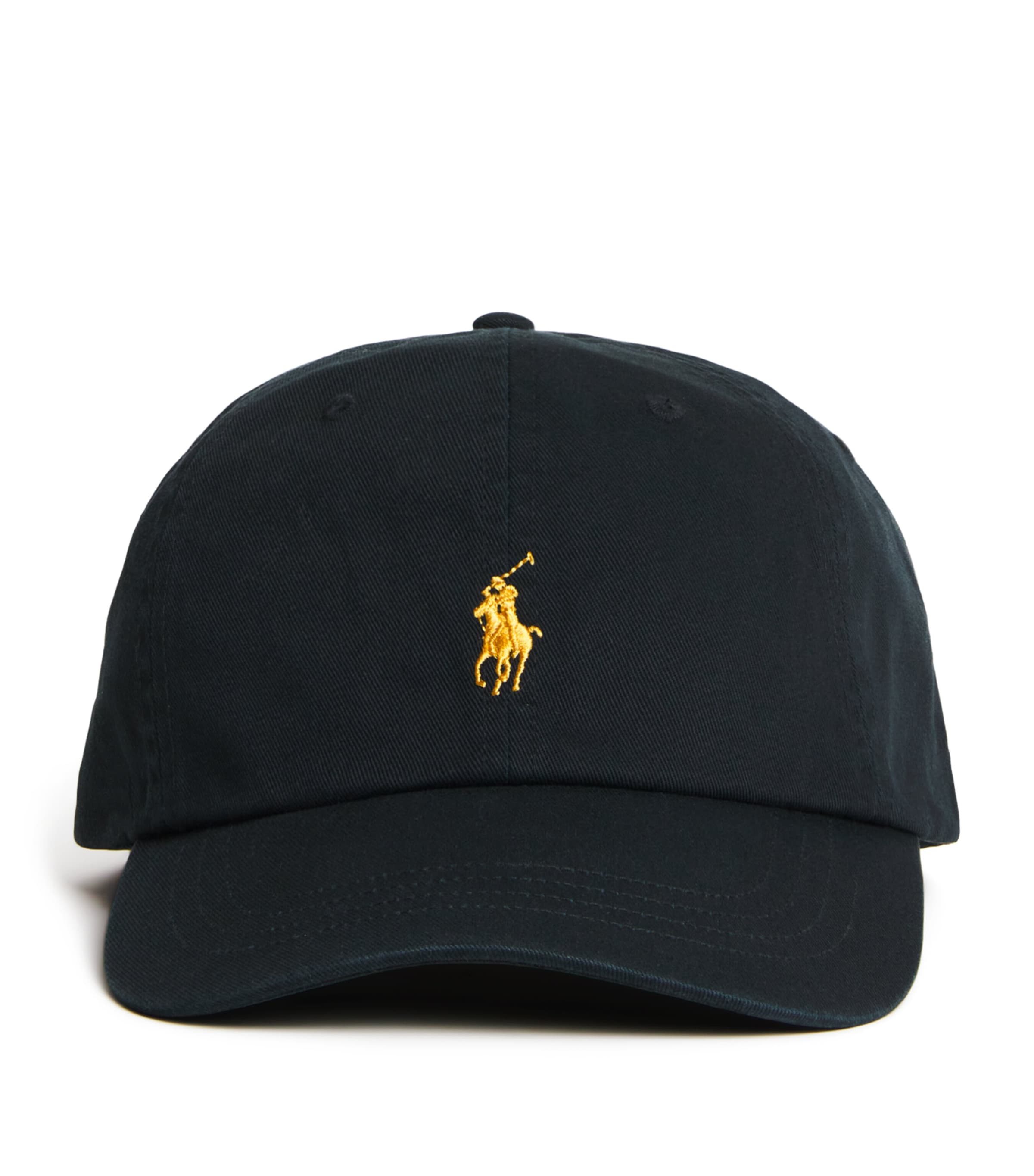 Cotton Polo Pony Baseball Cap POLO BLACK Image 1