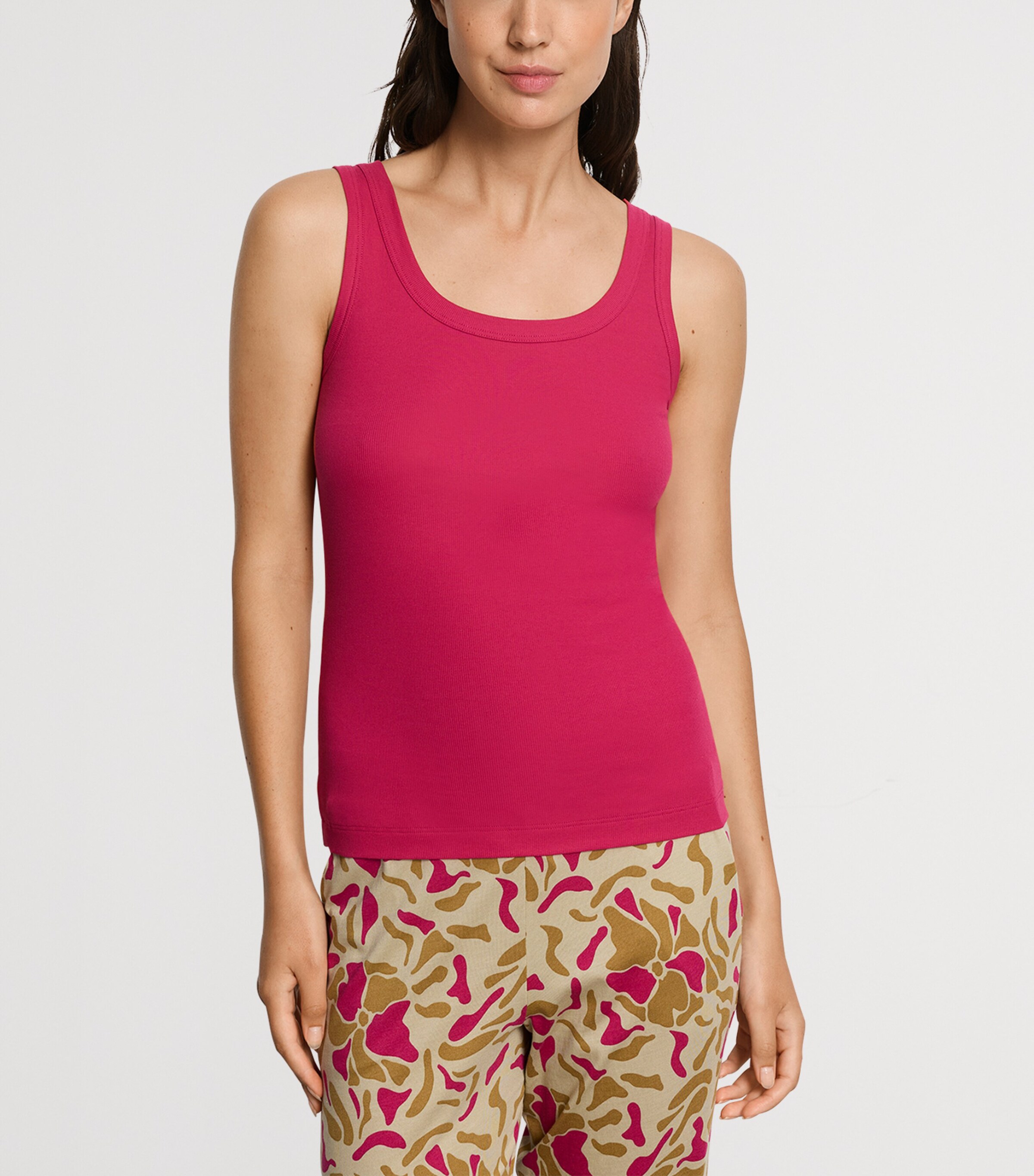 Cotton-Blend Tank Top LIGHT SANGRIA Image 2