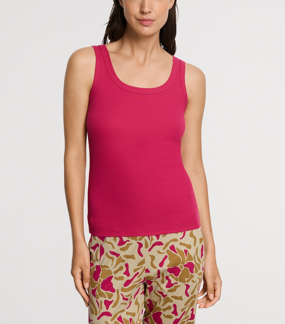 Cotton-Blend Tank Top LIGHT SANGRIA Image 2