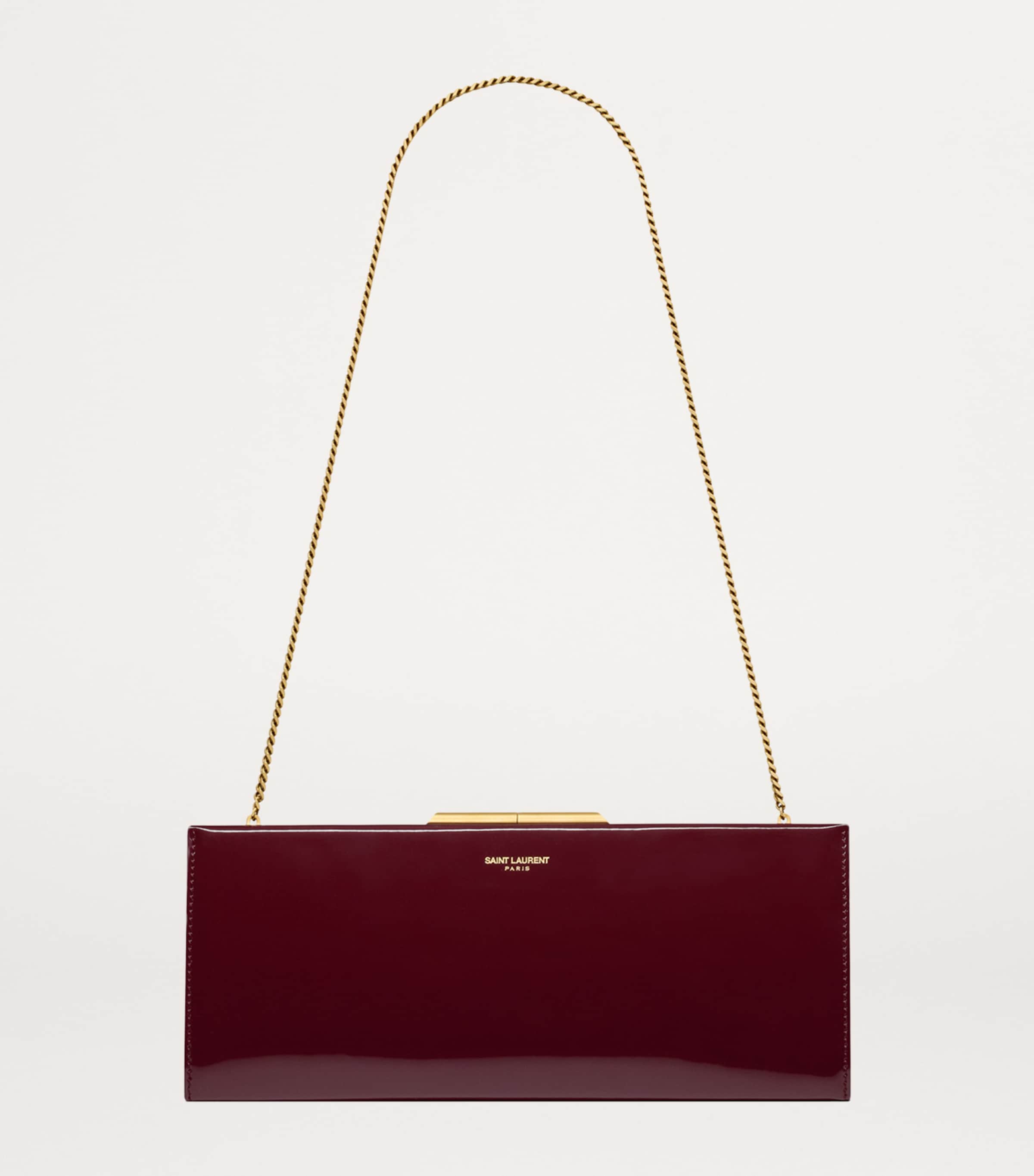 【Saint Laurent】スモール ミッドナイト クラッチバッグ Saint Laurent Calfskin Midnight Clutch Bag | Harrods US