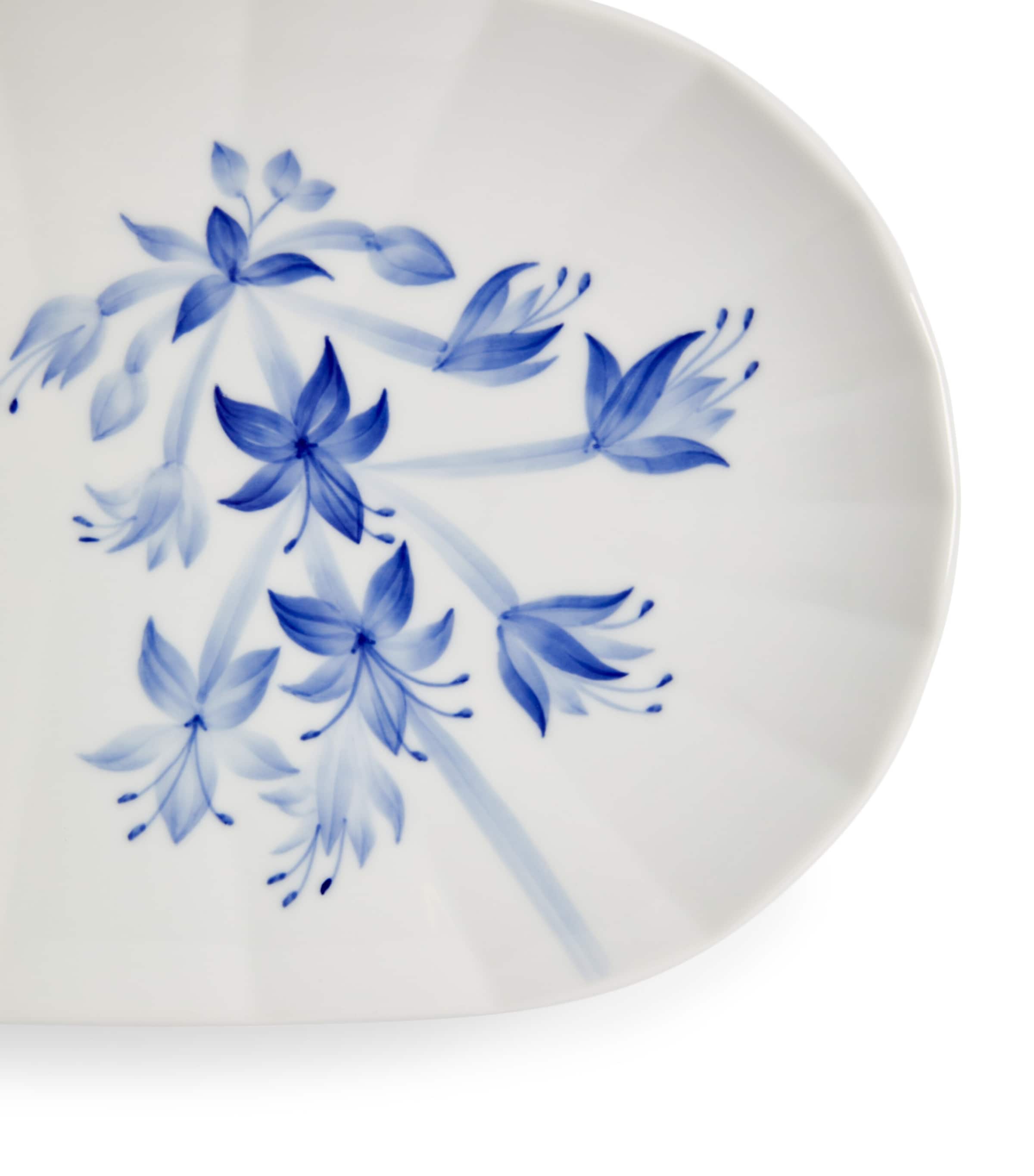 Blomst Hosta Oval Dish (24cm) BLUE Image 3
