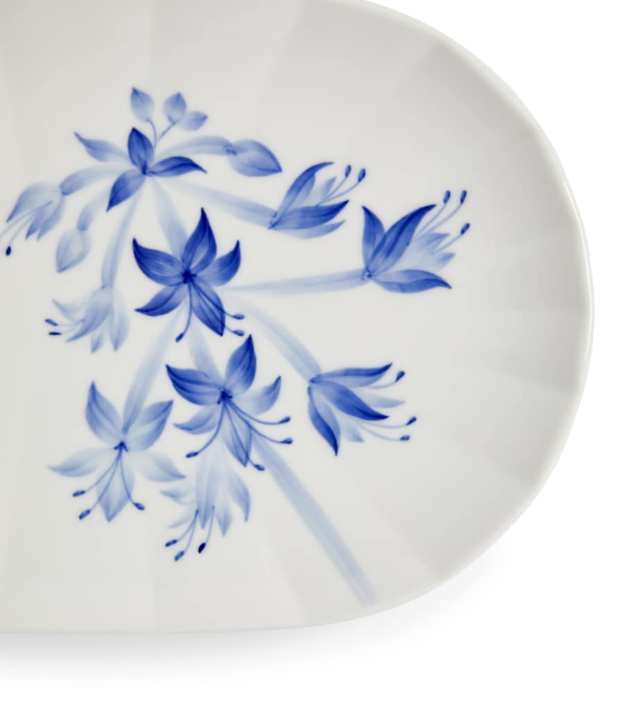 Blomst Hosta Oval Dish (24cm) BLUE Image 3