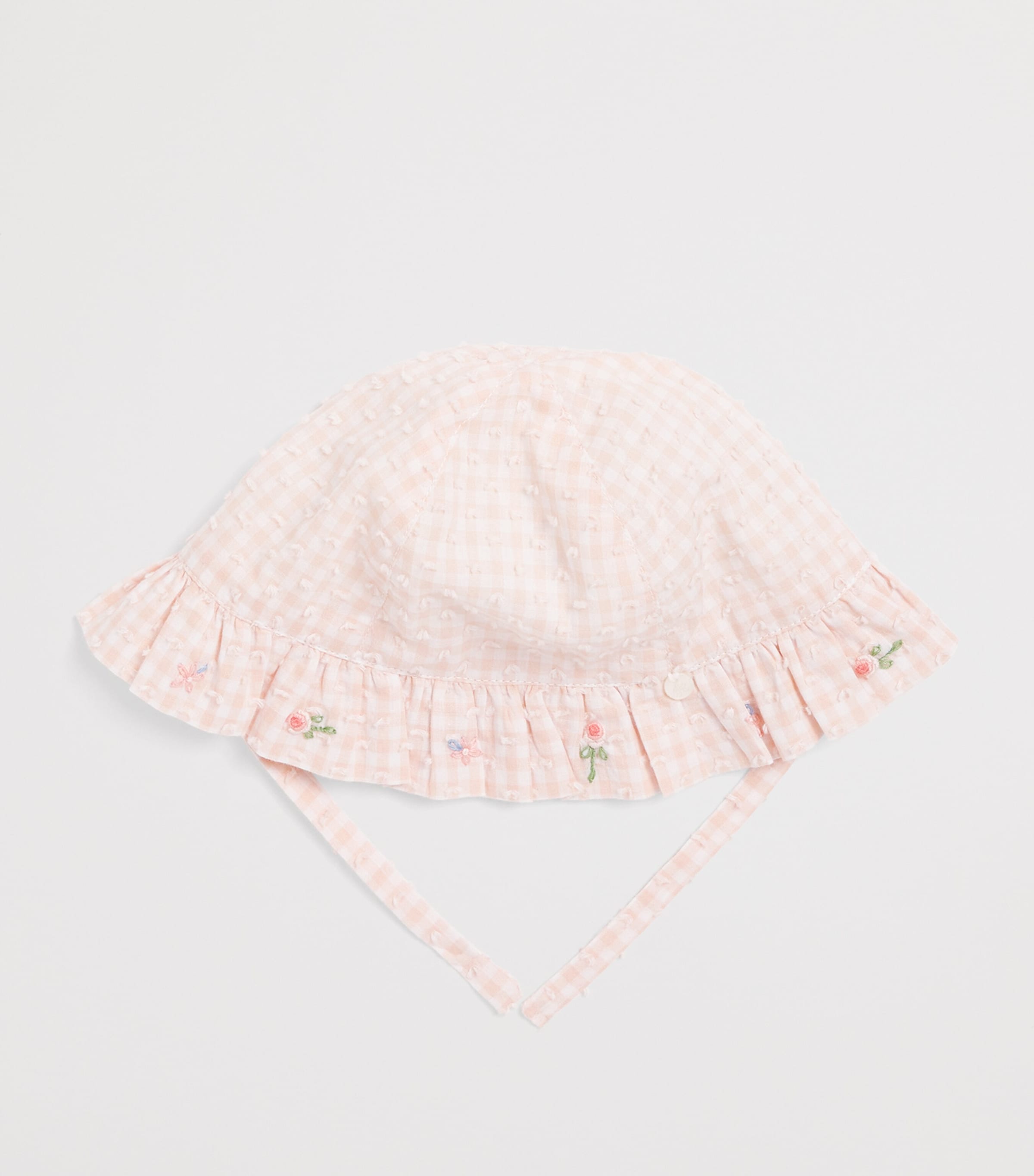 Cotton Check Hat 30ROSÉE Image 2
