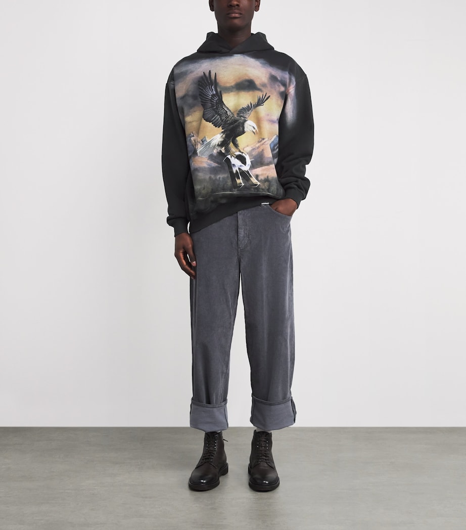 Cotton Eagle Hoodie STAINED BLACK Image 2