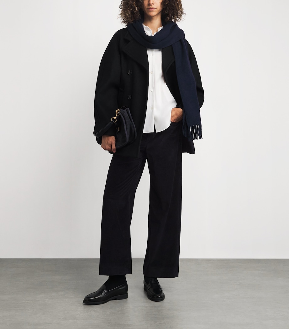 Cotton Corduroy Trousers BLACK Image 2