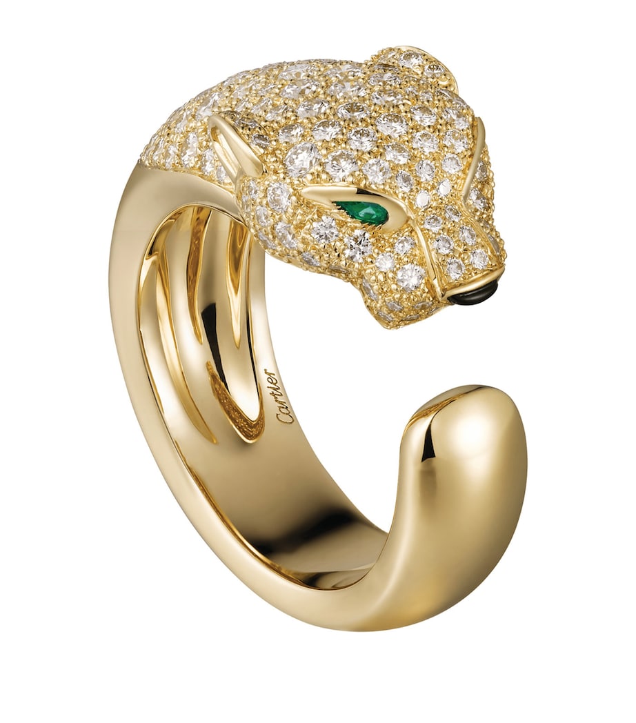 Yellow Gold and Diamond Massai Panthère de Cartier Ring YELLOW GOLD Image 1