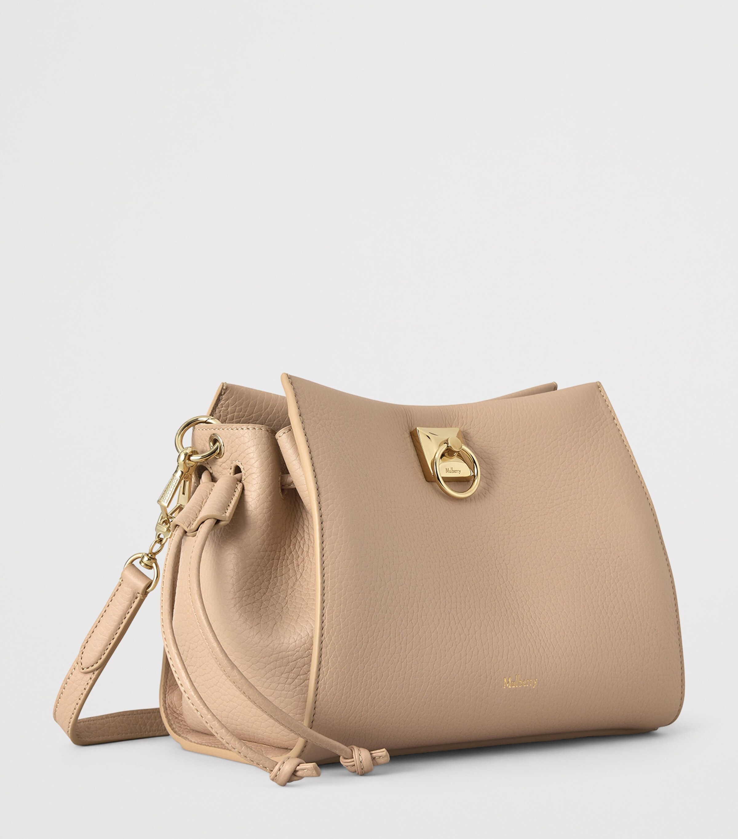 Mulberry Small Leather Iris Shoulder Bag Crumpet Image 2