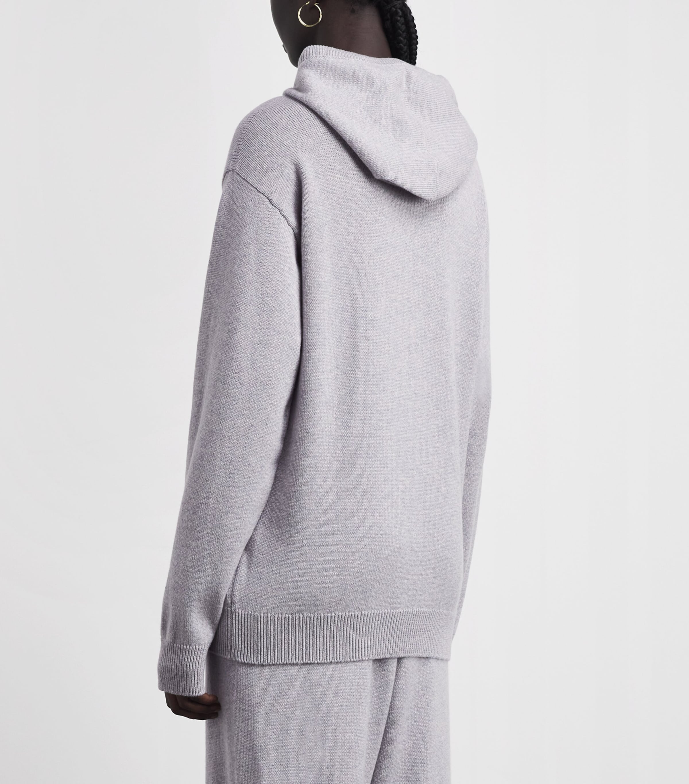 Harrods Cashmere Hoodie Coyote Image 6