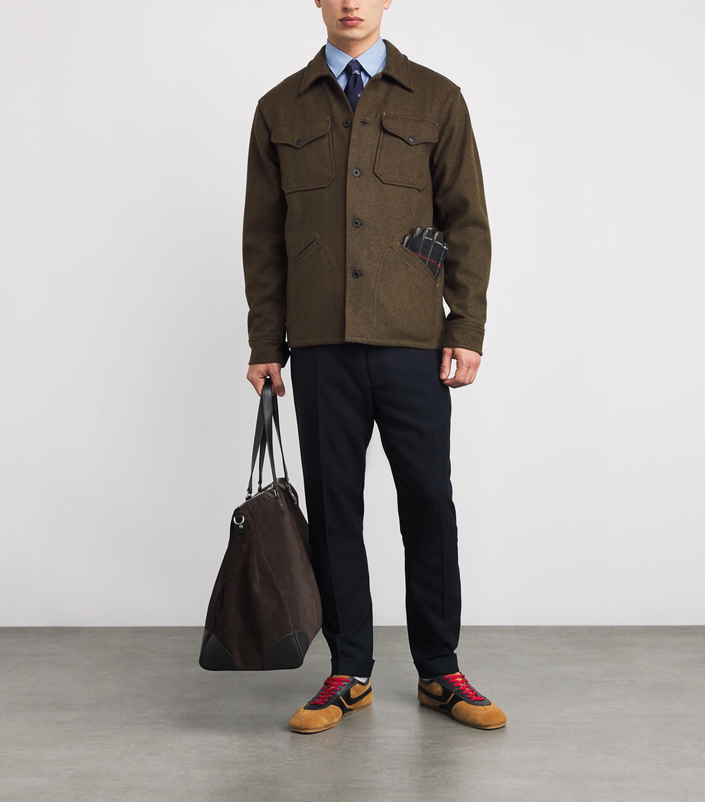 Cotton Check Shirt BLUE-40 Image 2