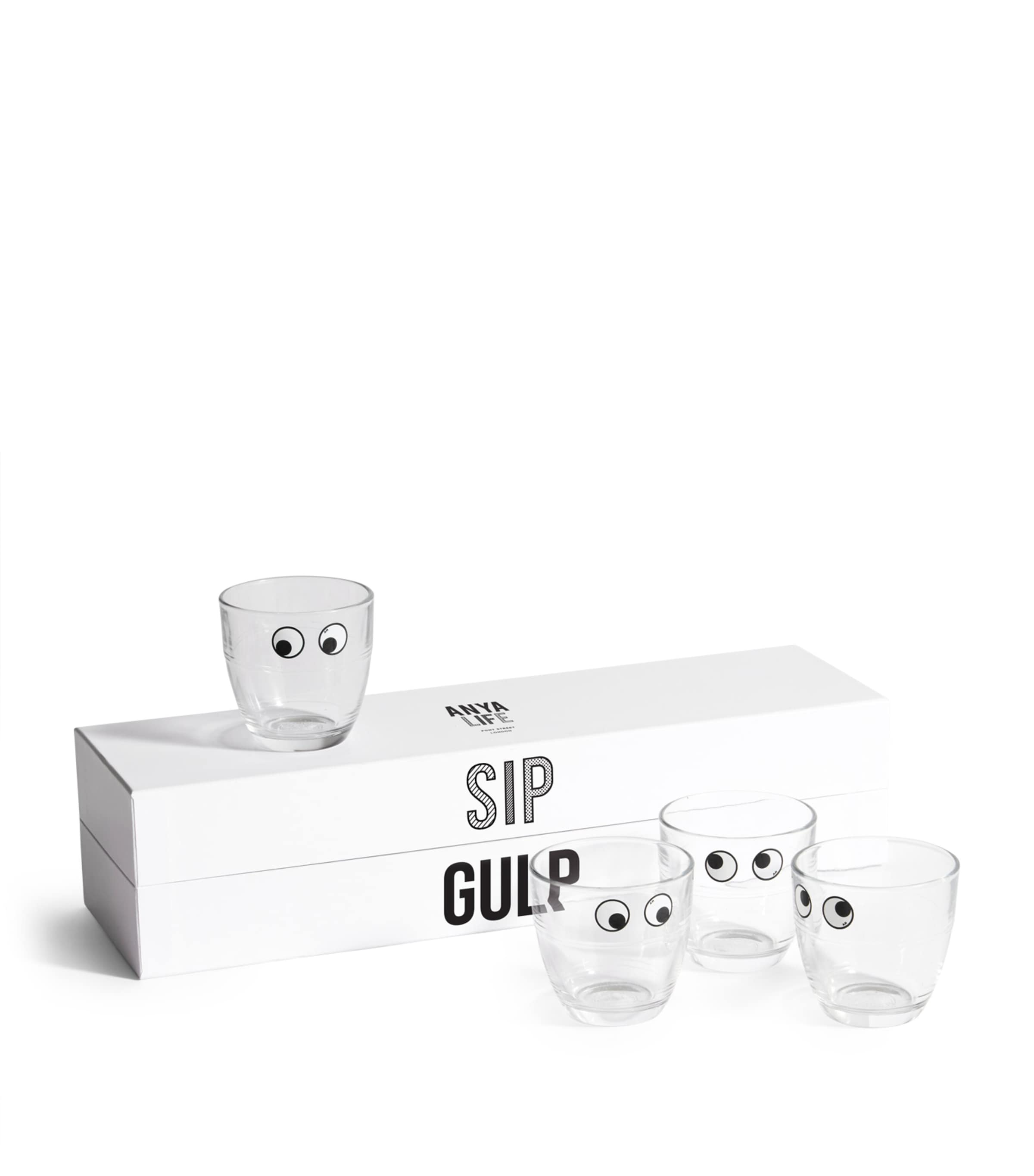 Anya Hindmarch Glass Eyes Tumblers (Set of 4) Clear Image 2