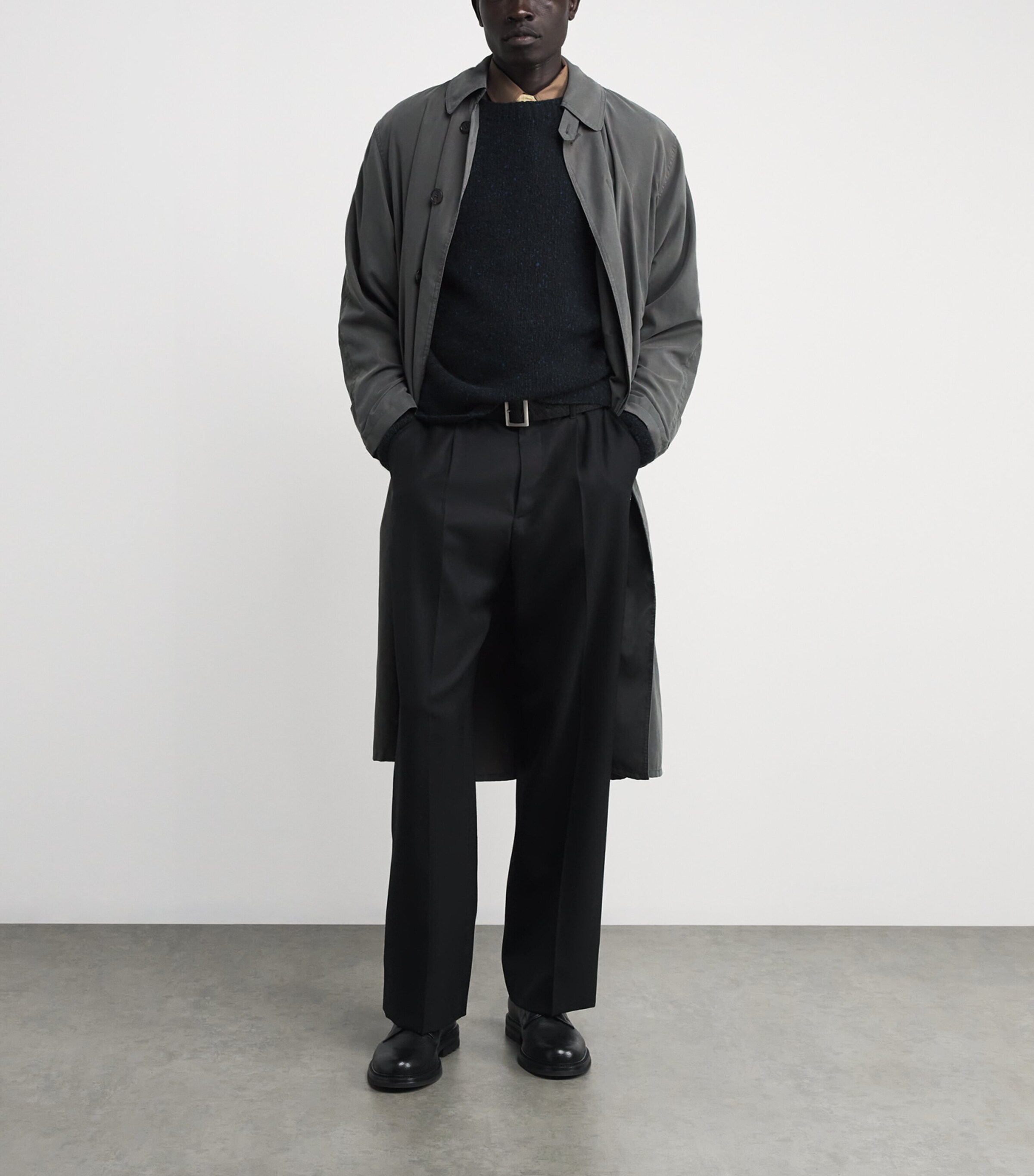 Cashmere Specked Sweater TOP NAVY BLACK Image 2