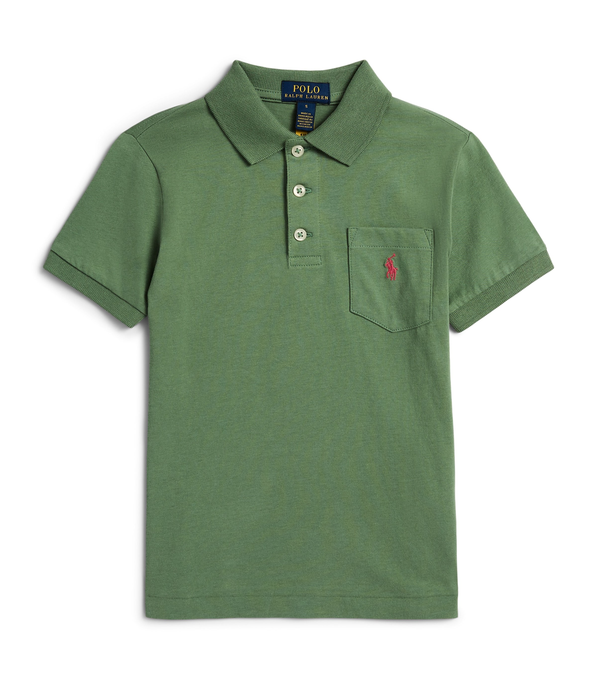 Ralph Lauren Kids Cotton Polo Shirt (2-7 Years) Fatigue Image 1