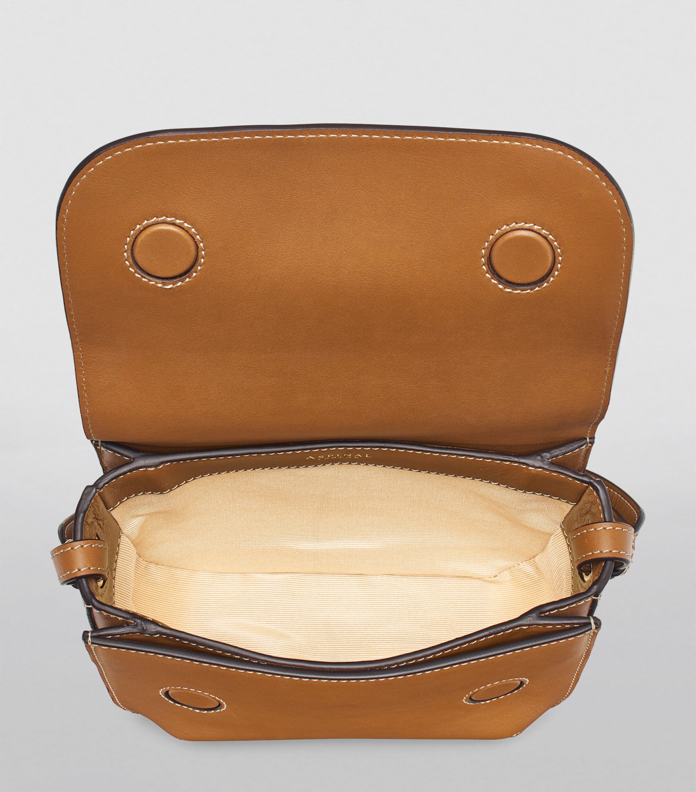 Leather Ella Cross-Body Bag TAN Image 6