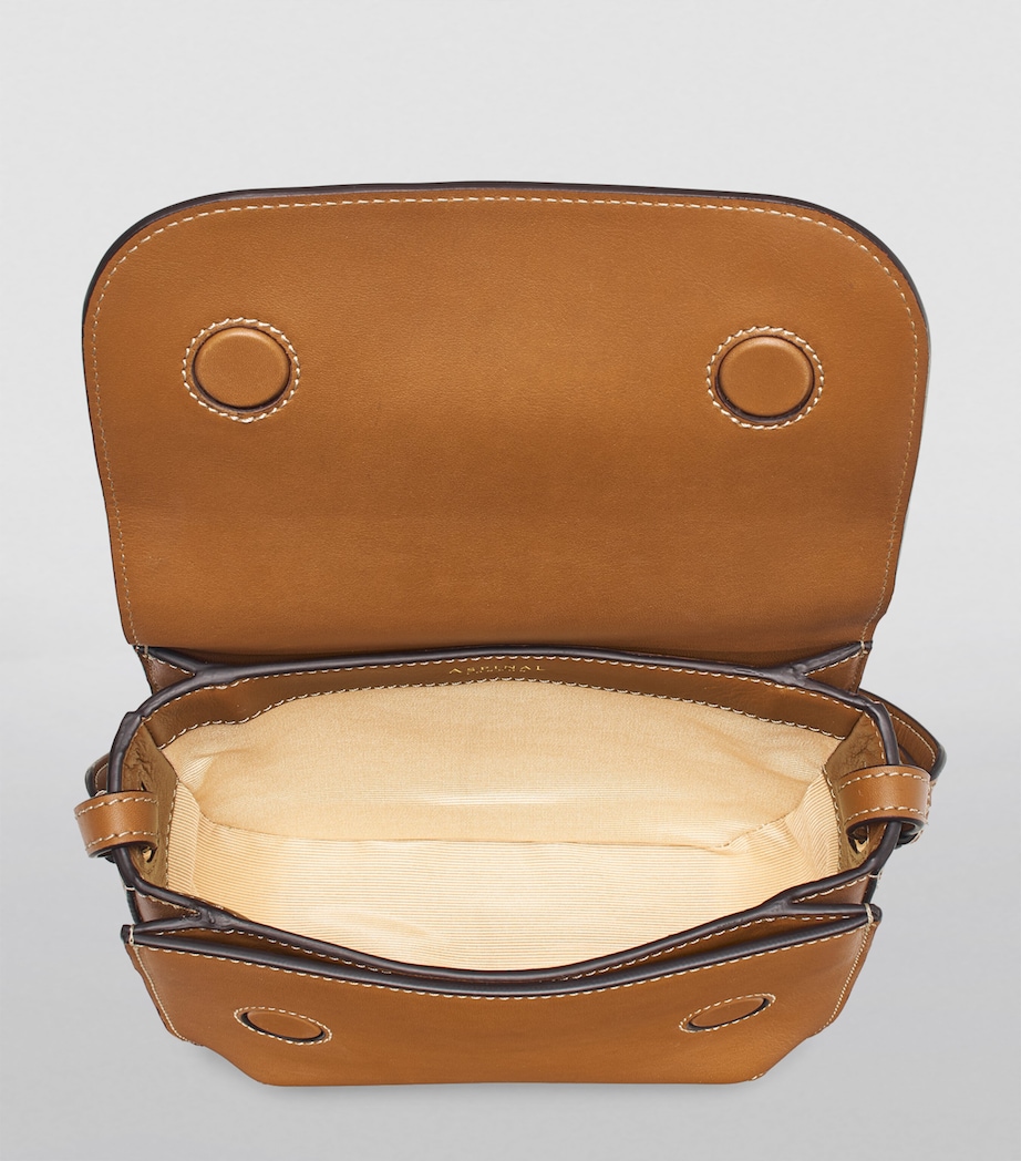 Leather Ella Cross-Body Bag TAN Image 6