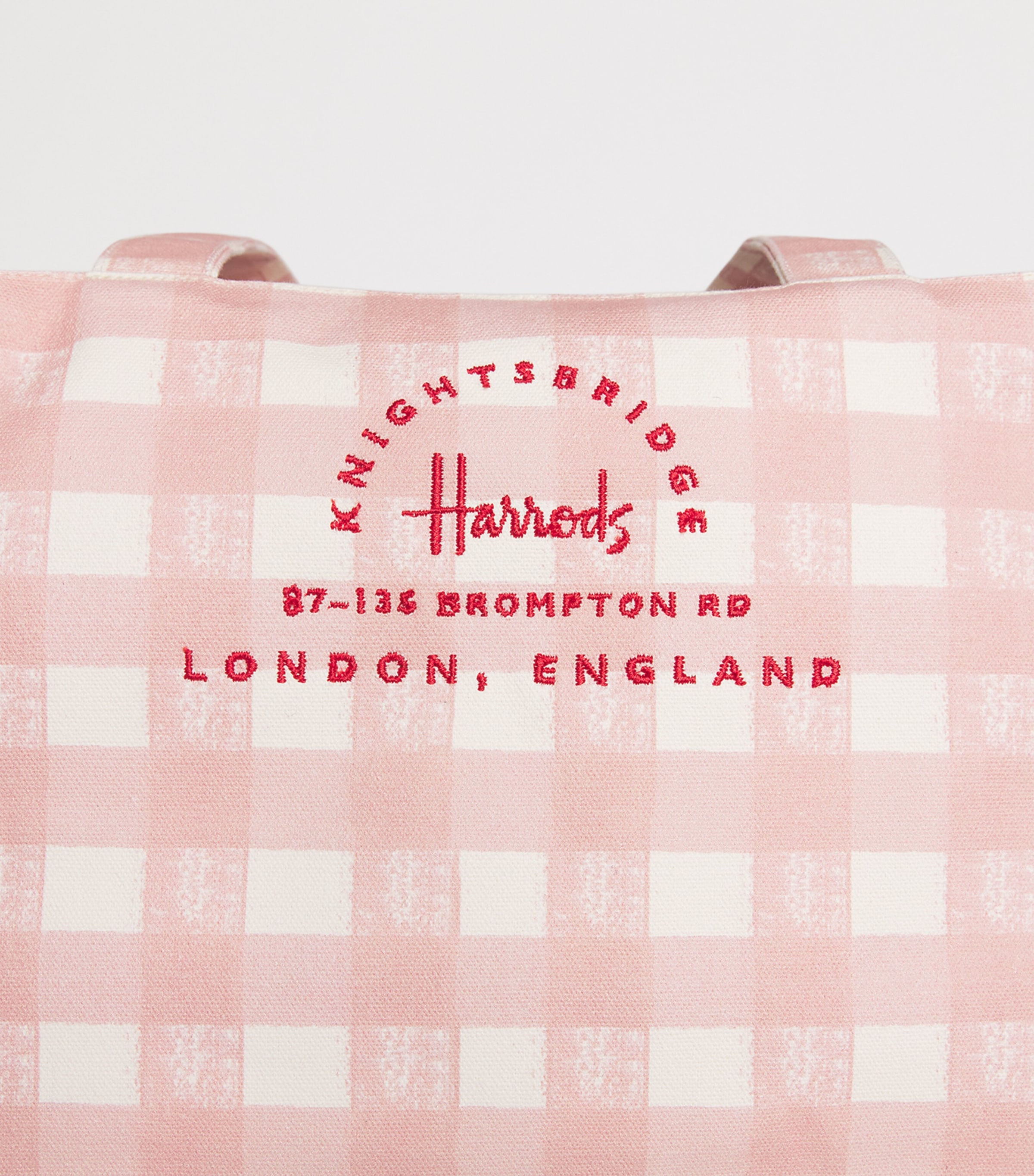Harrods Cotton Canvas Jam Tote Bag Neutral Image 4