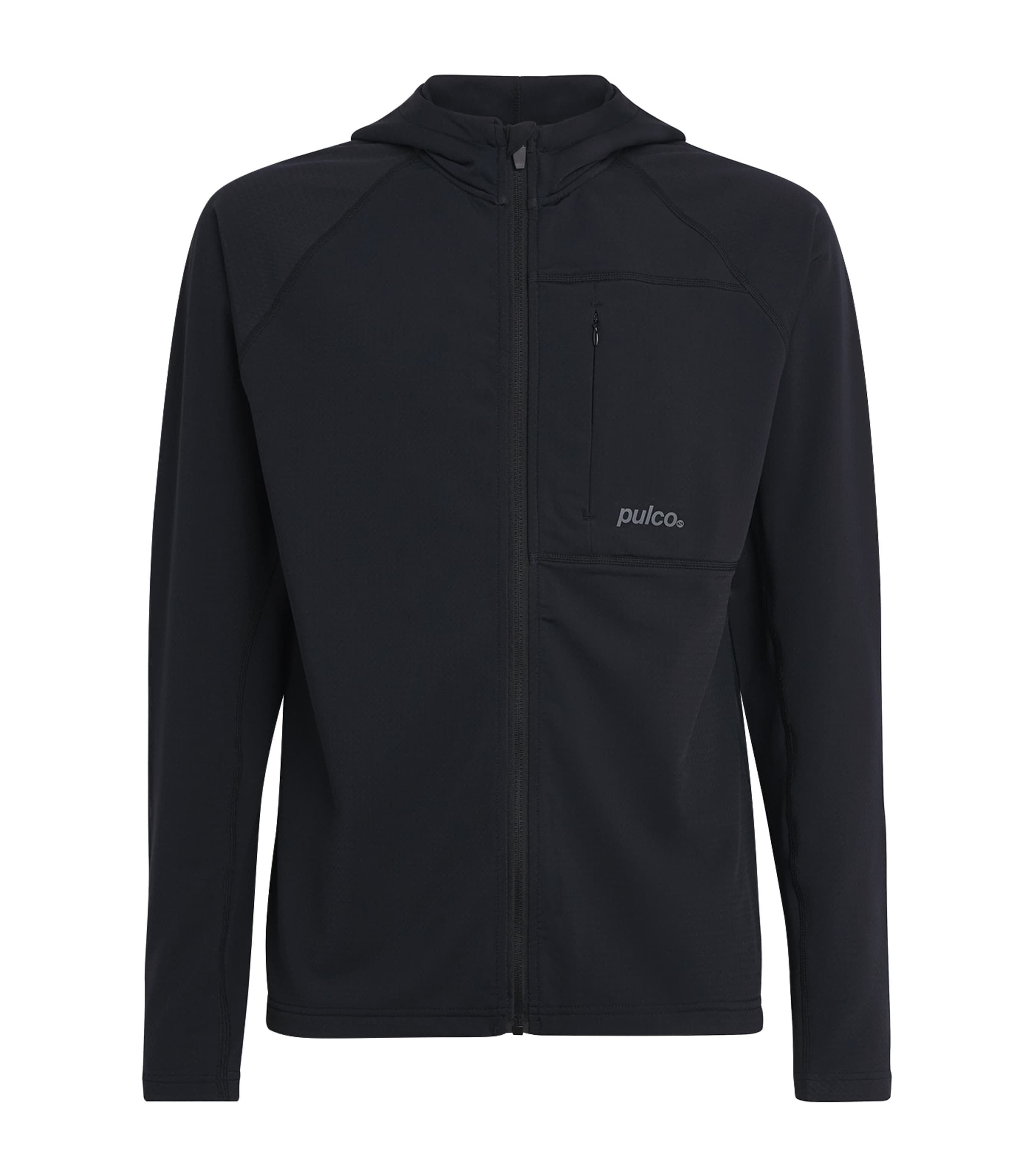 Pulco Studios Two-way Stretch Training Hoodie In Black