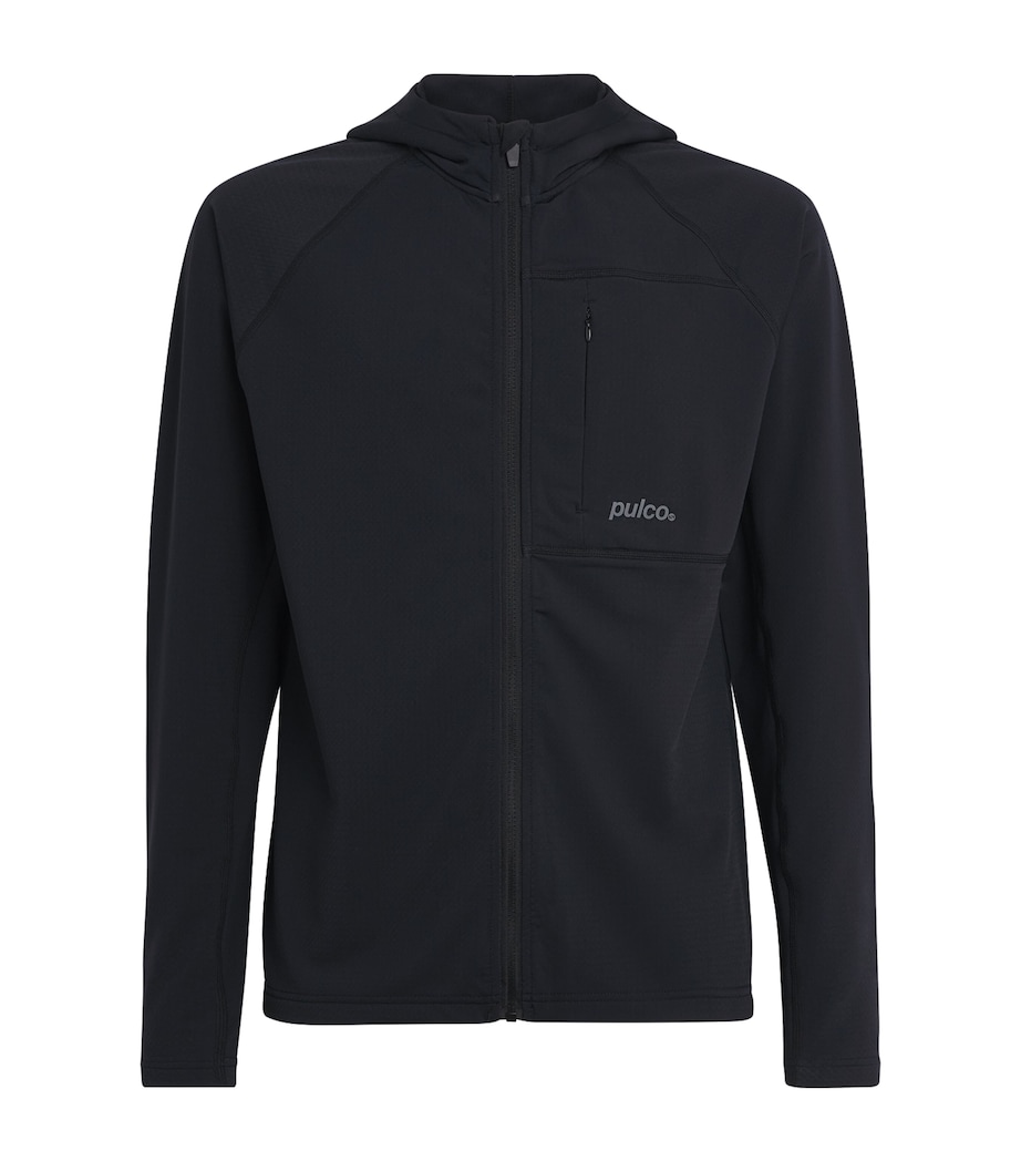 Two-Way Stretch Training Hoodie BLACK Image 1