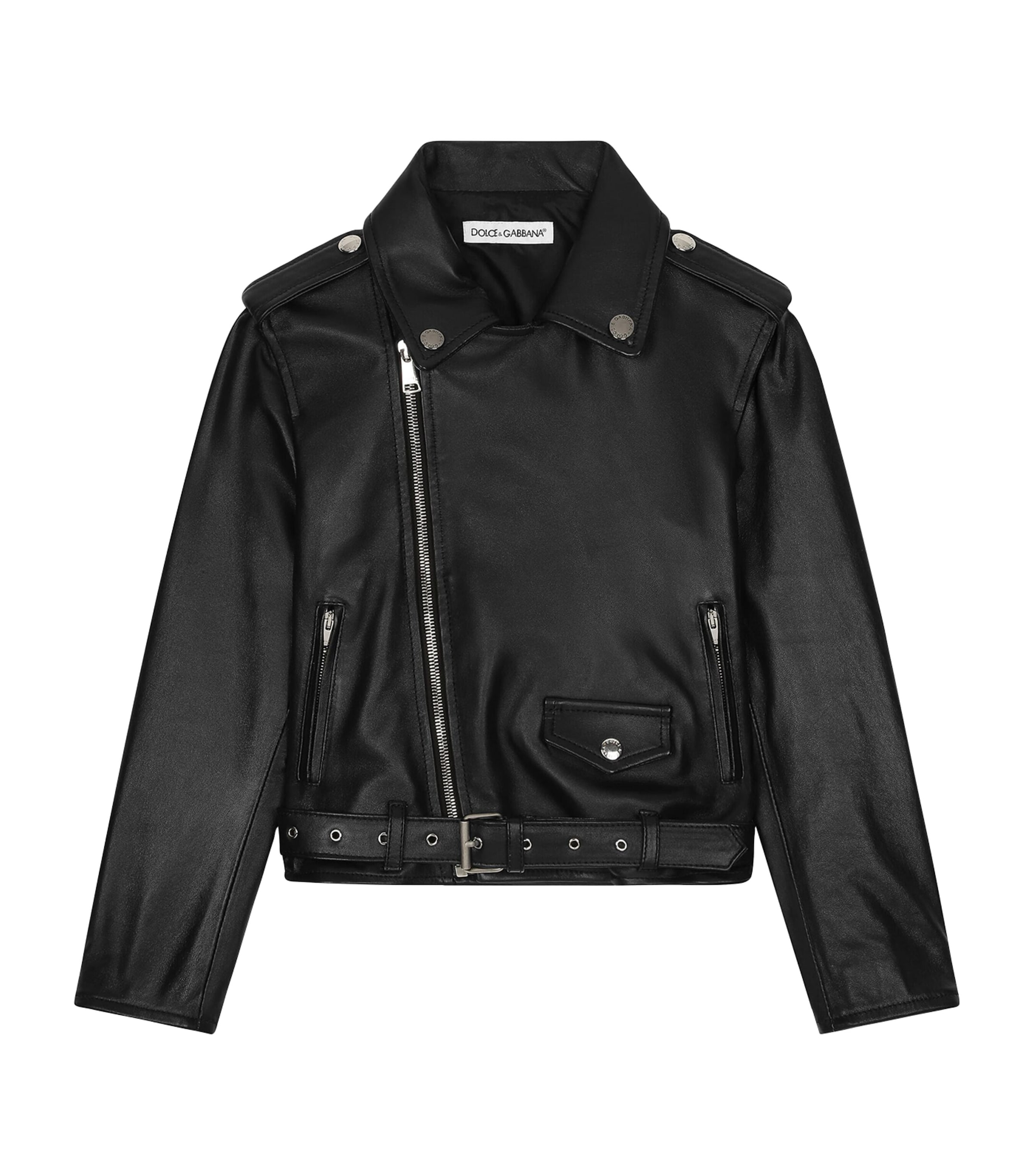 Dolce & Gabbana Leather Biker Jacket
